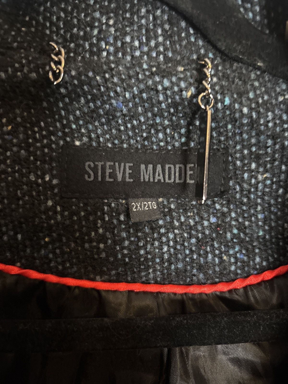 Steve Madden Steve Madden Women’s Tweed Belted Coat 2X Plus Size Size XXL / US 16-18 / IT 52-54 - 2 Thumbnail