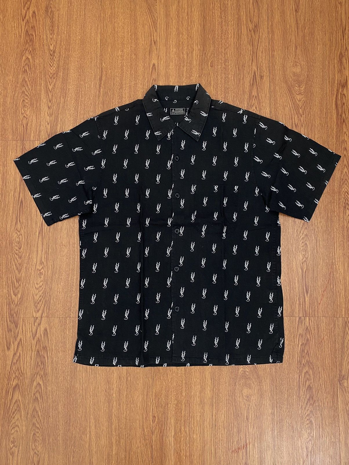 Hysteric Glamour Hysteric glamour rip off YSL logo shirt Size US S / EU 44-46 / 1 - 1 Thumbnail