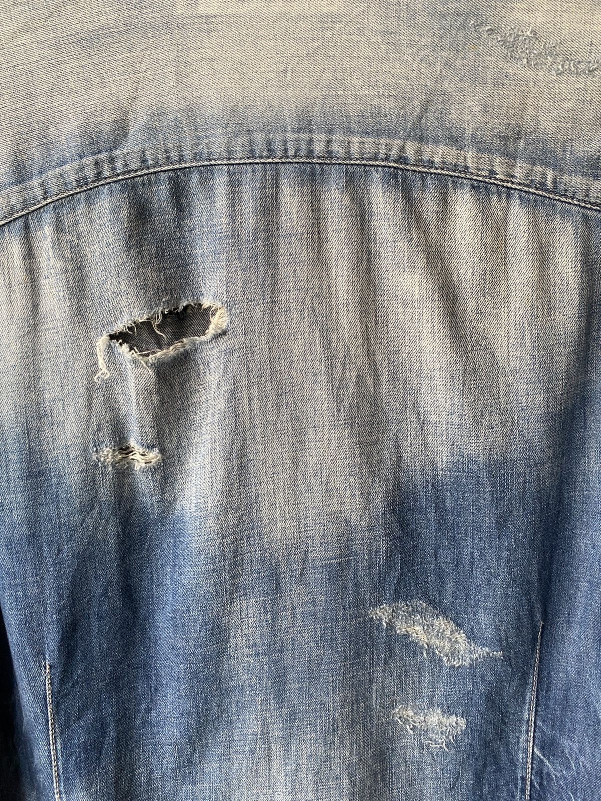 If Six Was Nine Fuga Japan Distressed Button Up Jeans Shirt Size US M / EU 48-50 / 2 - 11 Thumbnail