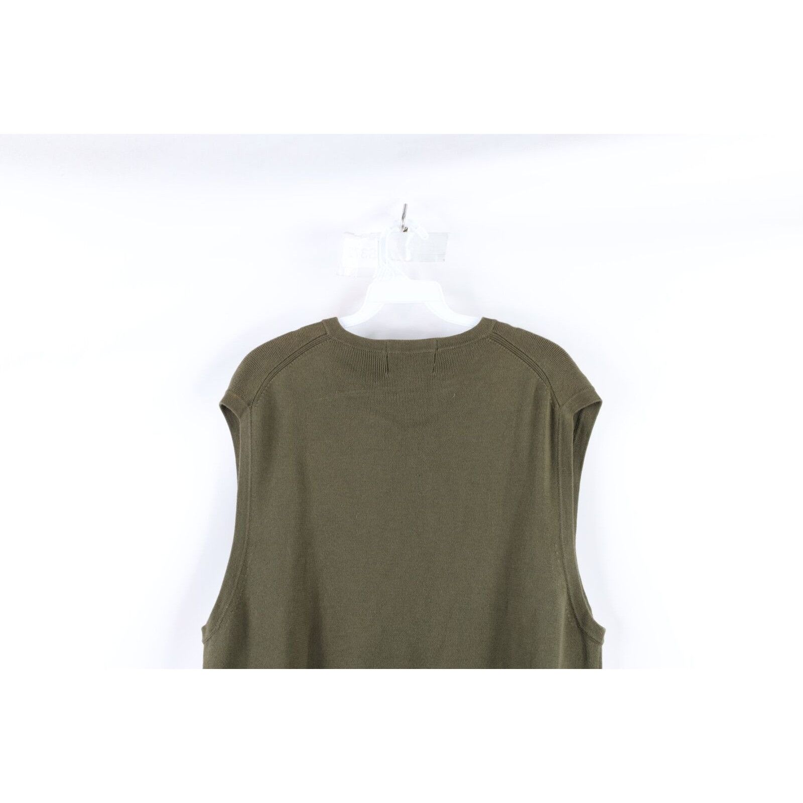 Eddie Bauer × Vintage Vintage Eddie Bauer Faded Cotton Knit Sweater Vest Size US L / EU 52-54 / 3 - 6 Thumbnail