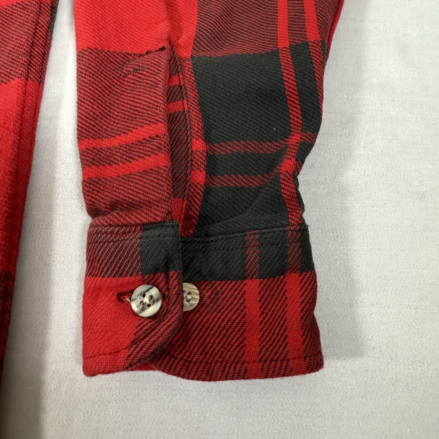 Vintage VINTAGE St. John's Bay Big Mac Shirt Mens M Red Black Plaid Flannel Button-Up 90s Casual Pocketed Cotton Shirt Size US M / EU 48-50 / 2 - 5 Thumbnail