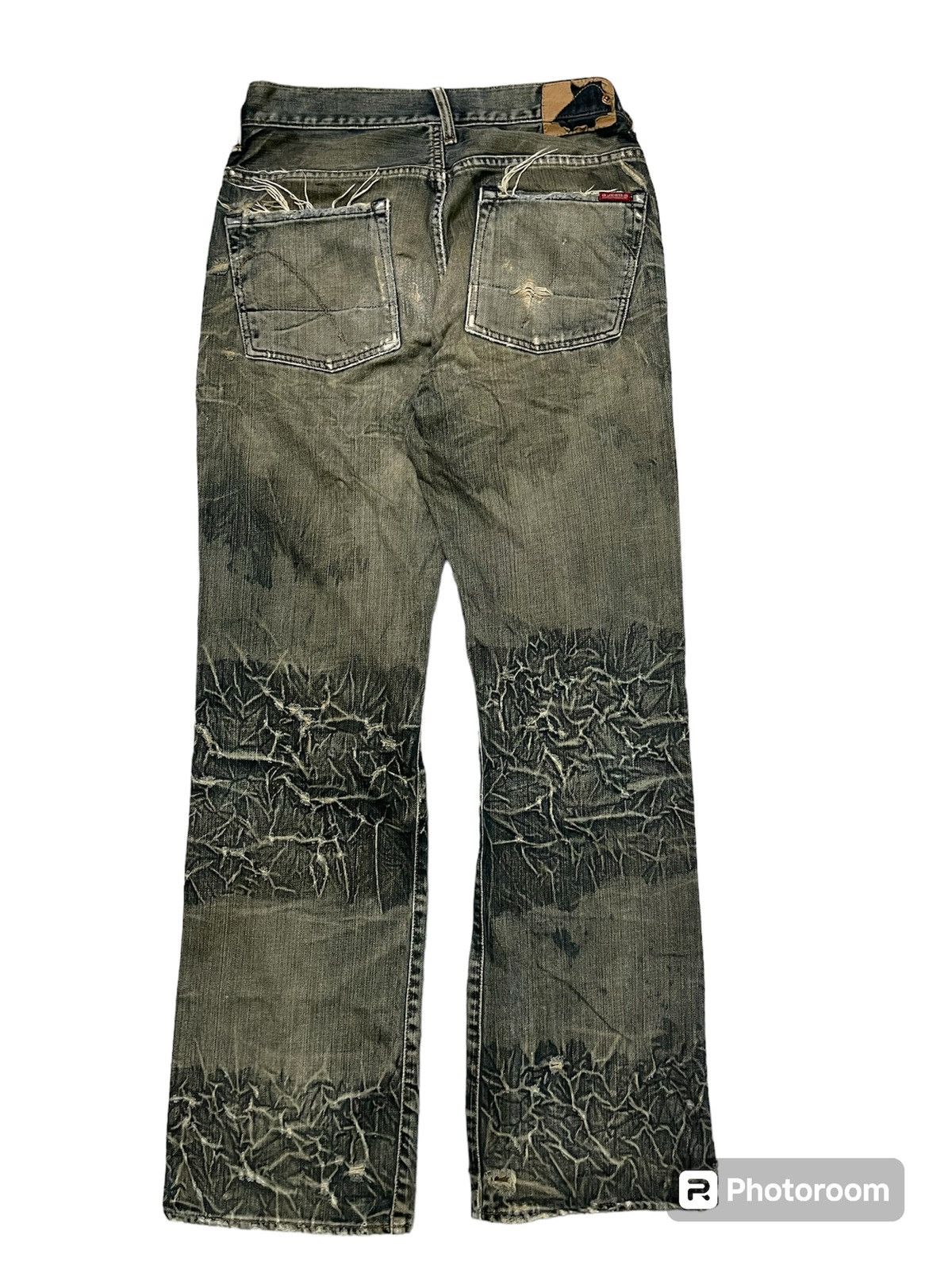 Guess 90s GUESS DISTRESSED STYLE RARE DESIGN Size US 30 / EU 46 - 2 Thumbnail