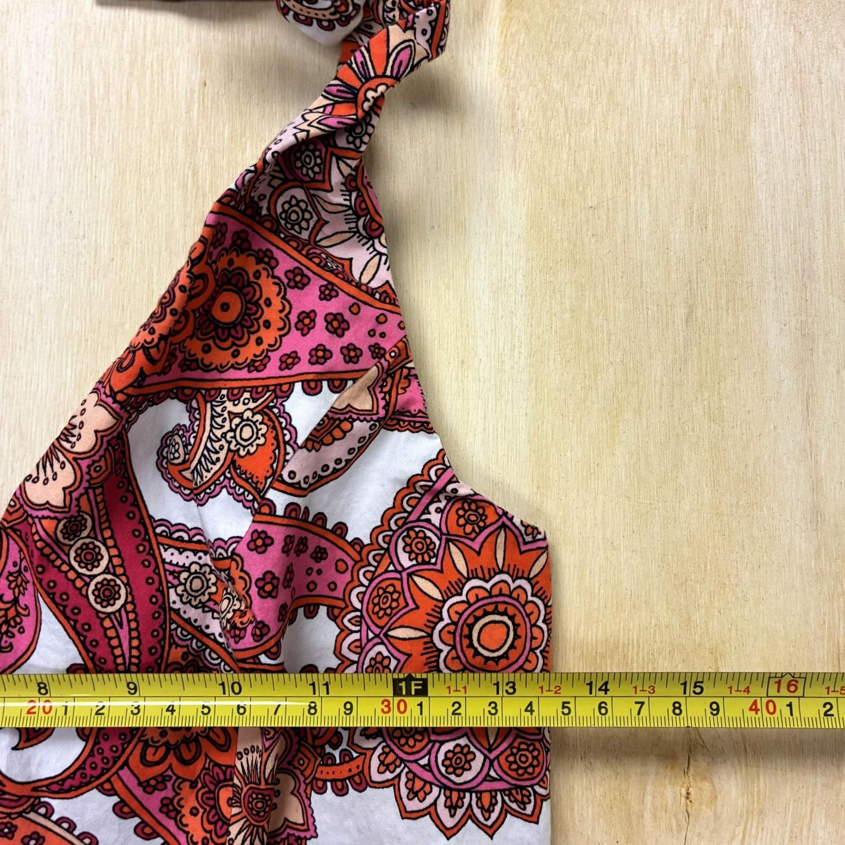 Express Express Tank Top Womens XS Multicolor Paisley Camisole V Neck Peplum Tie Strap Tank Top Cami Sleeveless Size XS / US 0-2 / IT 36-38 - 4 Thumbnail