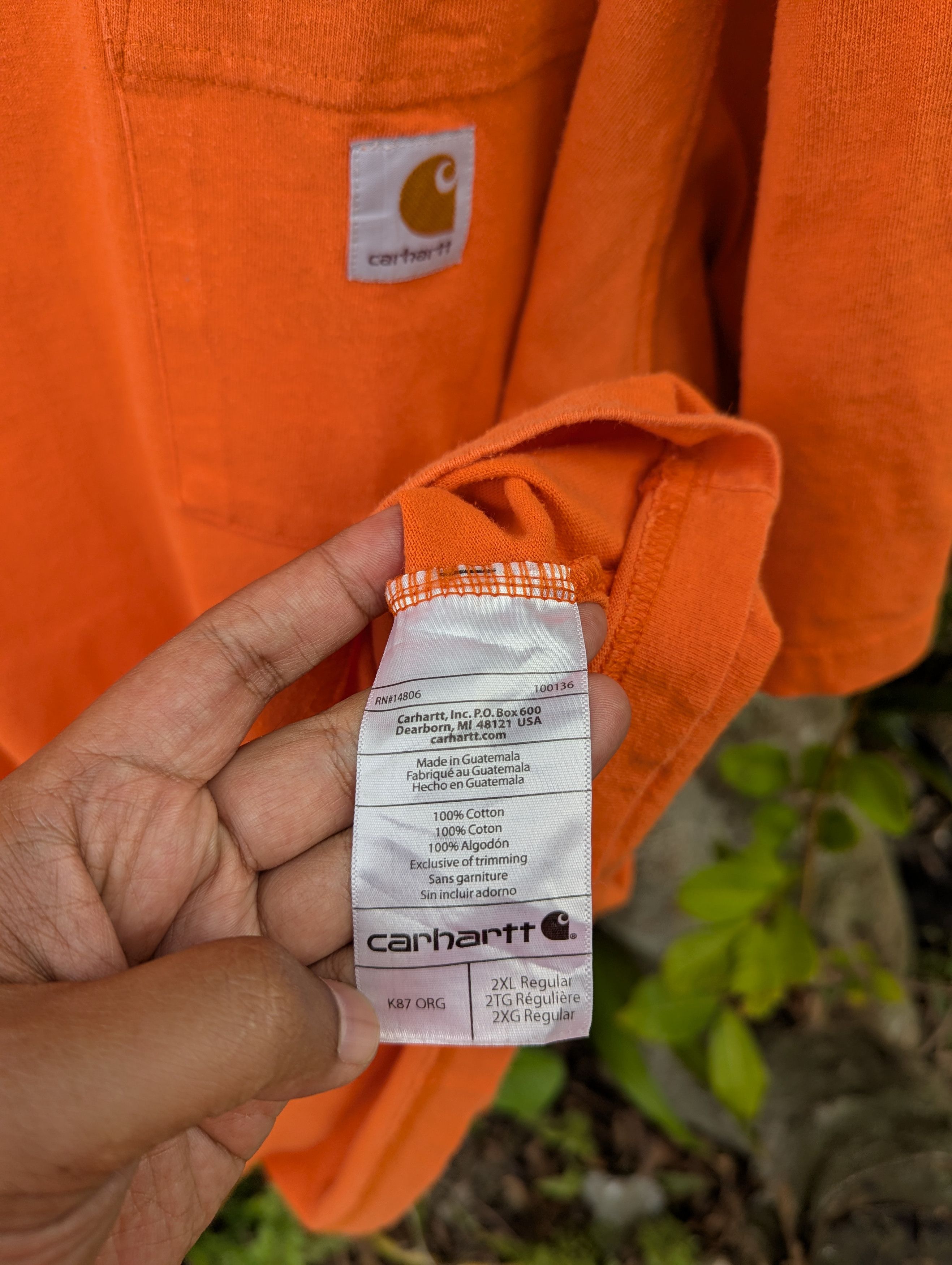 Carhartt Thrashed Carhartt Sunfaded Tshirt Size US XXL / EU 58 / 5 - 5 Thumbnail