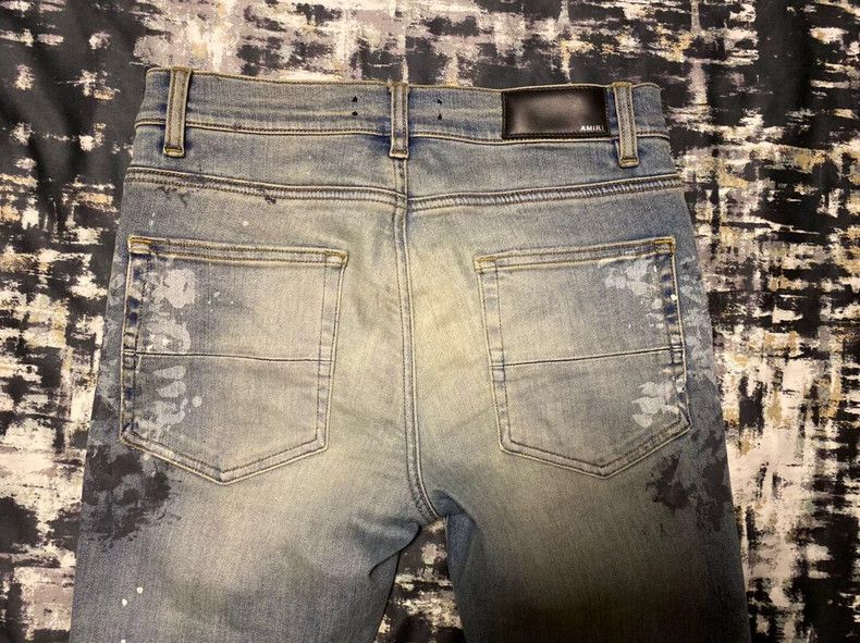 Amiri Amiri blue diamond denim pants Size US 31 - 5 Thumbnail