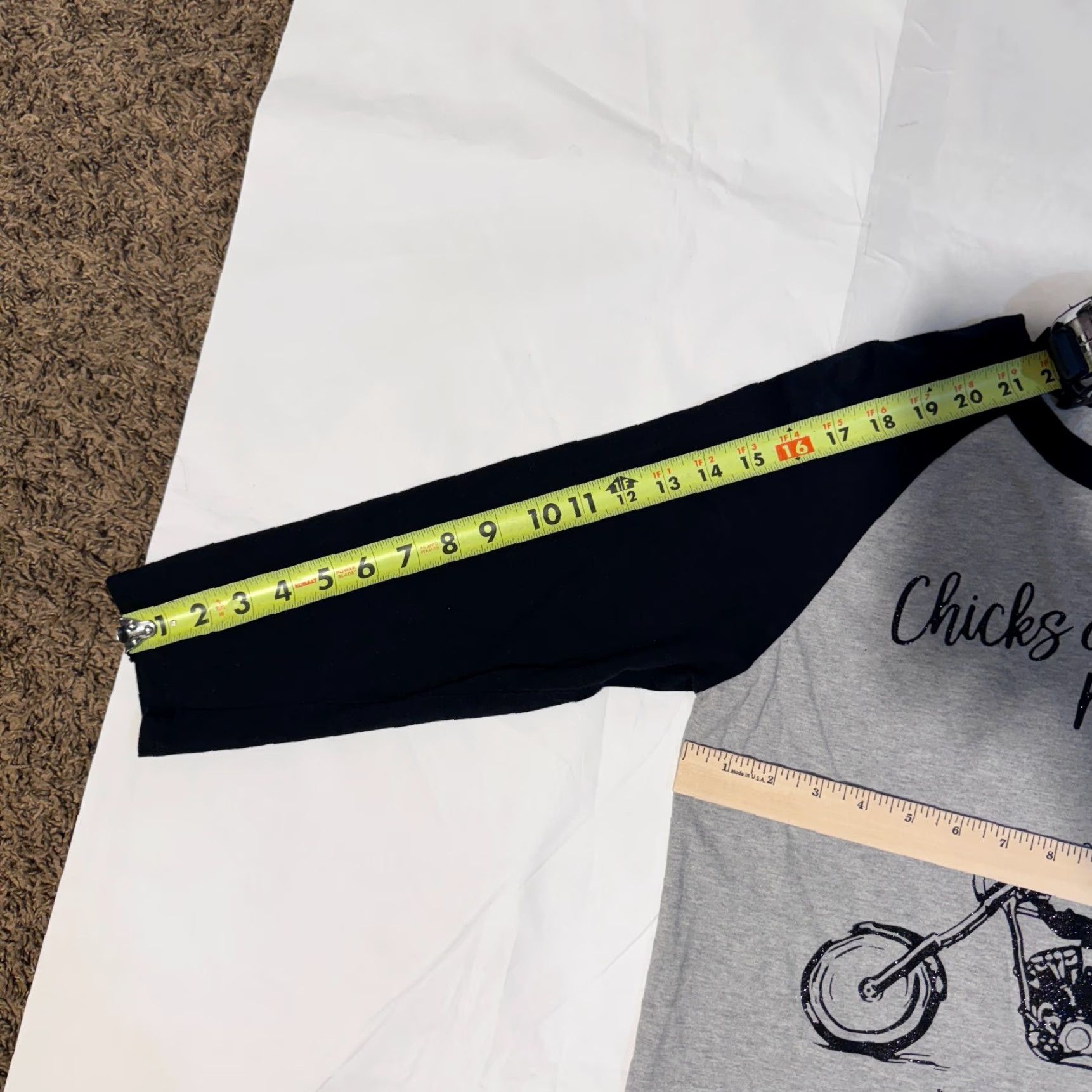 Vintage Chicks On motorcycles I Got 99 Problems Ridin' B**ch Aint One Biker Tshirt XS Women Gray 3/4 Sleeve Logo Sport-Tek Regular Size XS / US 0-2 / IT 36-38 - 4 Thumbnail