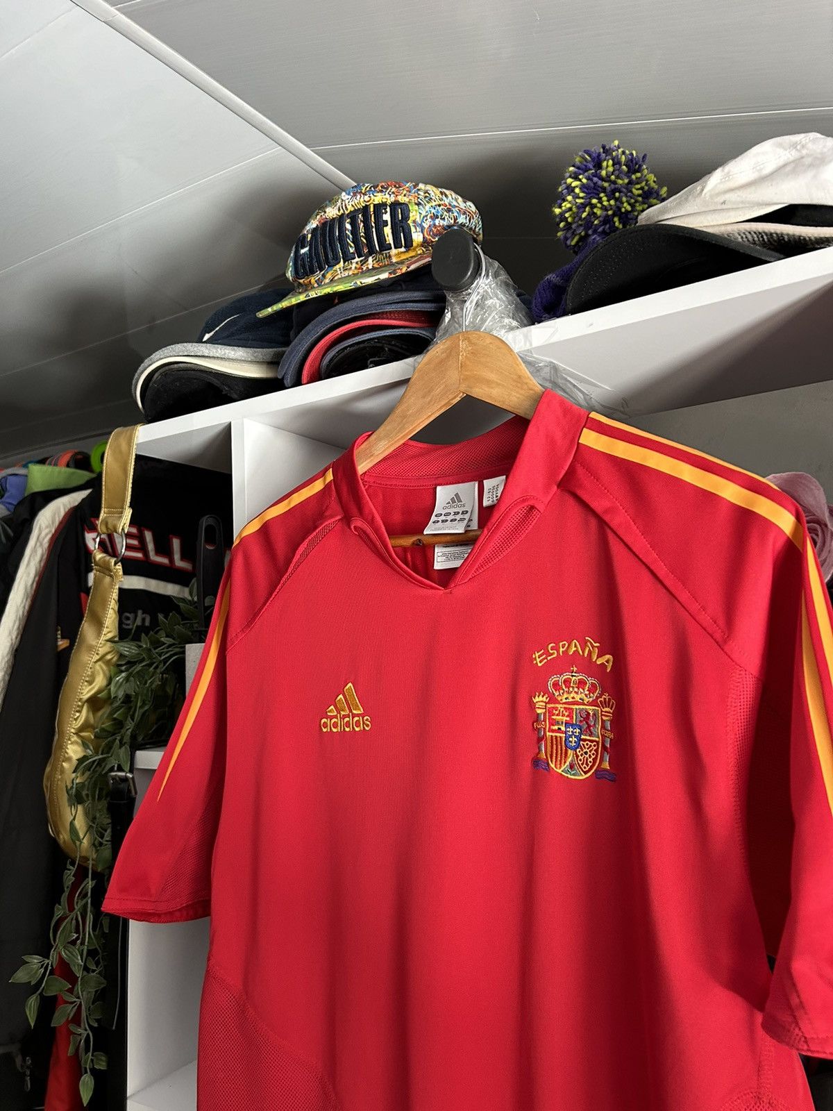 Adidas × Vintage Spain Adidas 2002-04 Player Issue Home Shirt Raul #7 Size US M / EU 48-50 / 2 - 7 Thumbnail