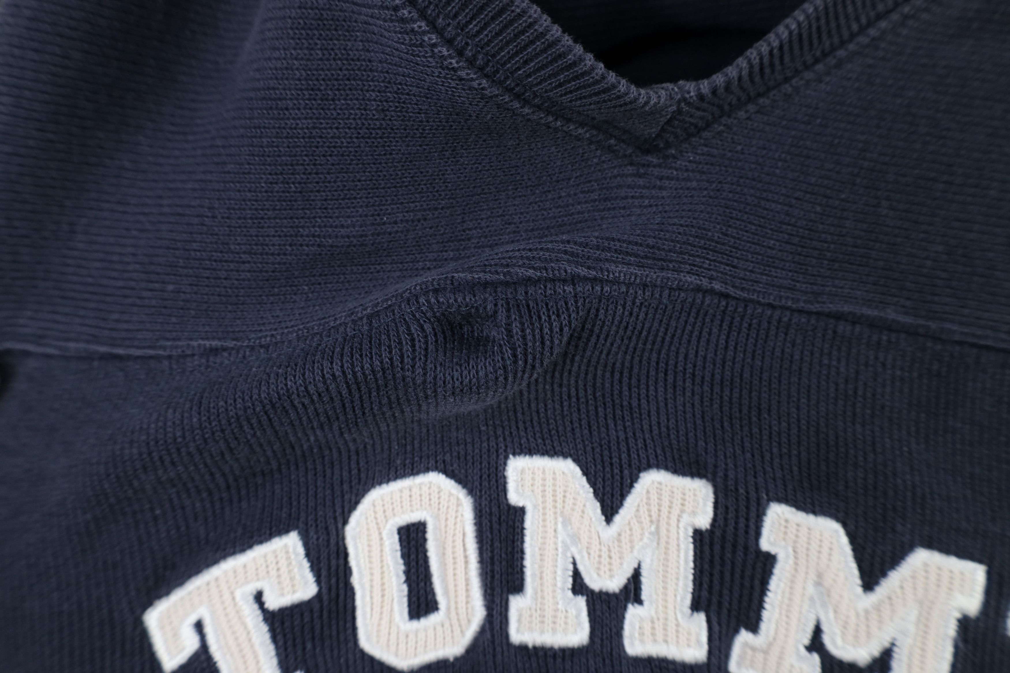 Tommy Hilfiger × Vintage Vintage 90s Tommy Hilfiger Thermal Ribbed Knit T-Shirt Size US L / EU 52-54 / 3 - 5 Thumbnail