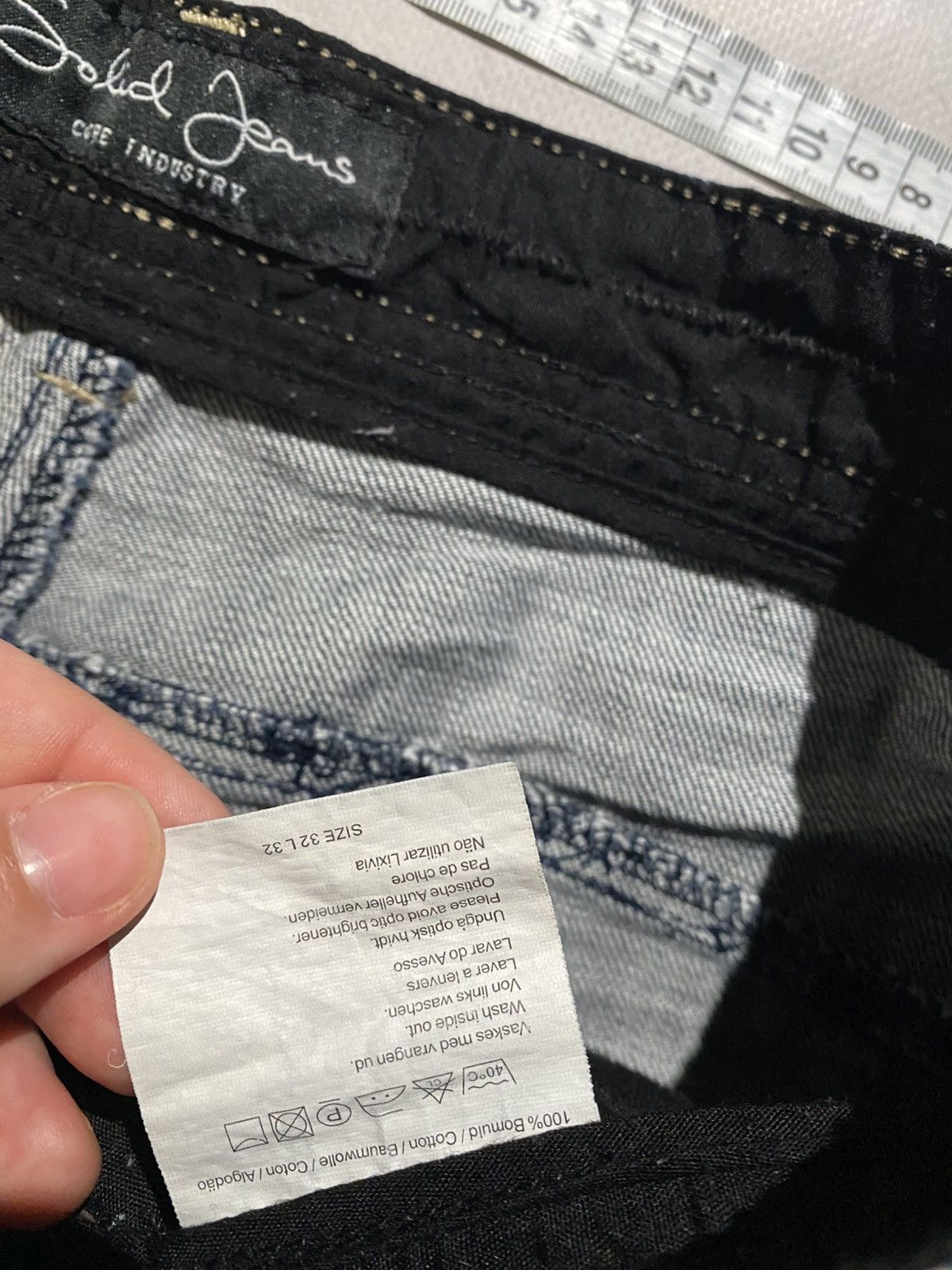 Japanese Brand Heavy Washed Darkwear Slim / Avant Garde Number Nine Style Size US 32 / EU 48 - 9 Thumbnail