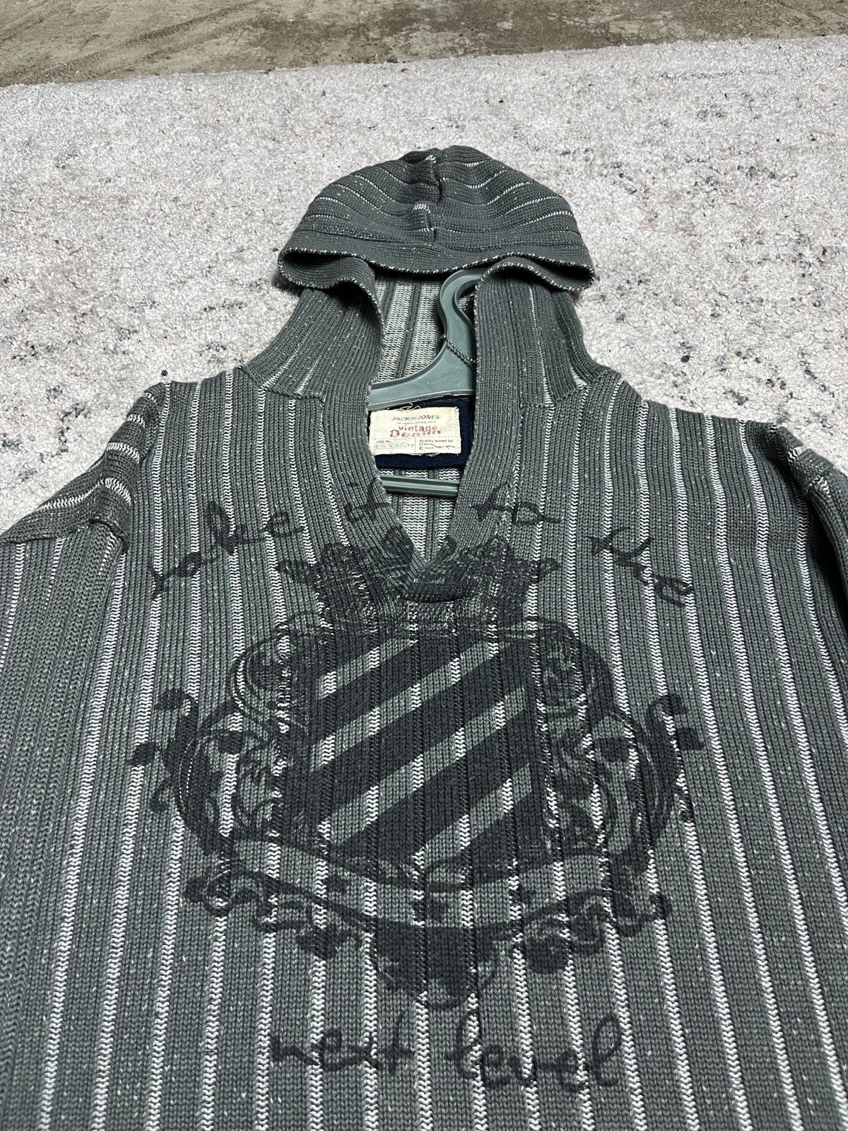 Other RARE VINTAGE STRIPED HOODED SWEATER FLARED SLEEVES - 1396 Size US L / EU 52-54 / 3 - 3 Thumbnail