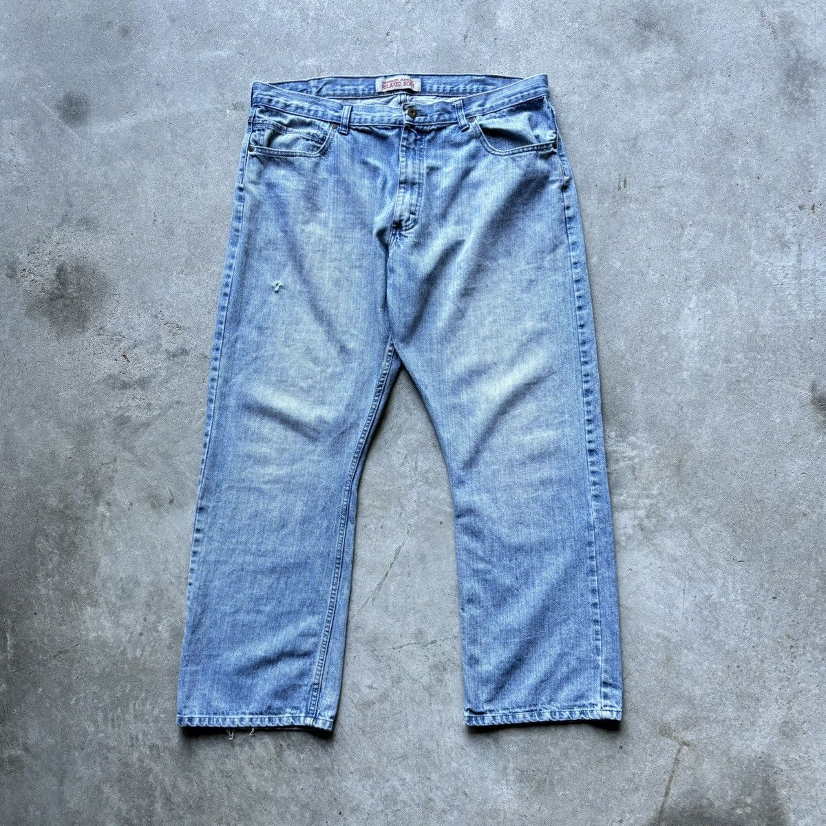 Vintage × Wrangler vintage Y2K WRANGLER BOOTCUT Baggy Distressed Wide Leg jeans Size US 38 / EU 54 - 8 Thumbnail
