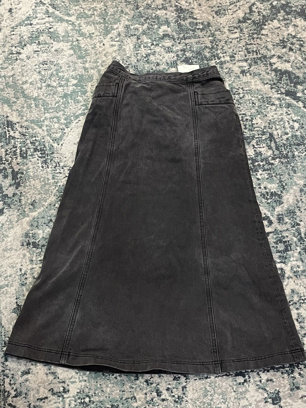 Comme des Garcons SS02 Comme des Garcons Black Denim Double Pocket Skirt Size 24" / US 00 / IT 34 - 18 Thumbnail