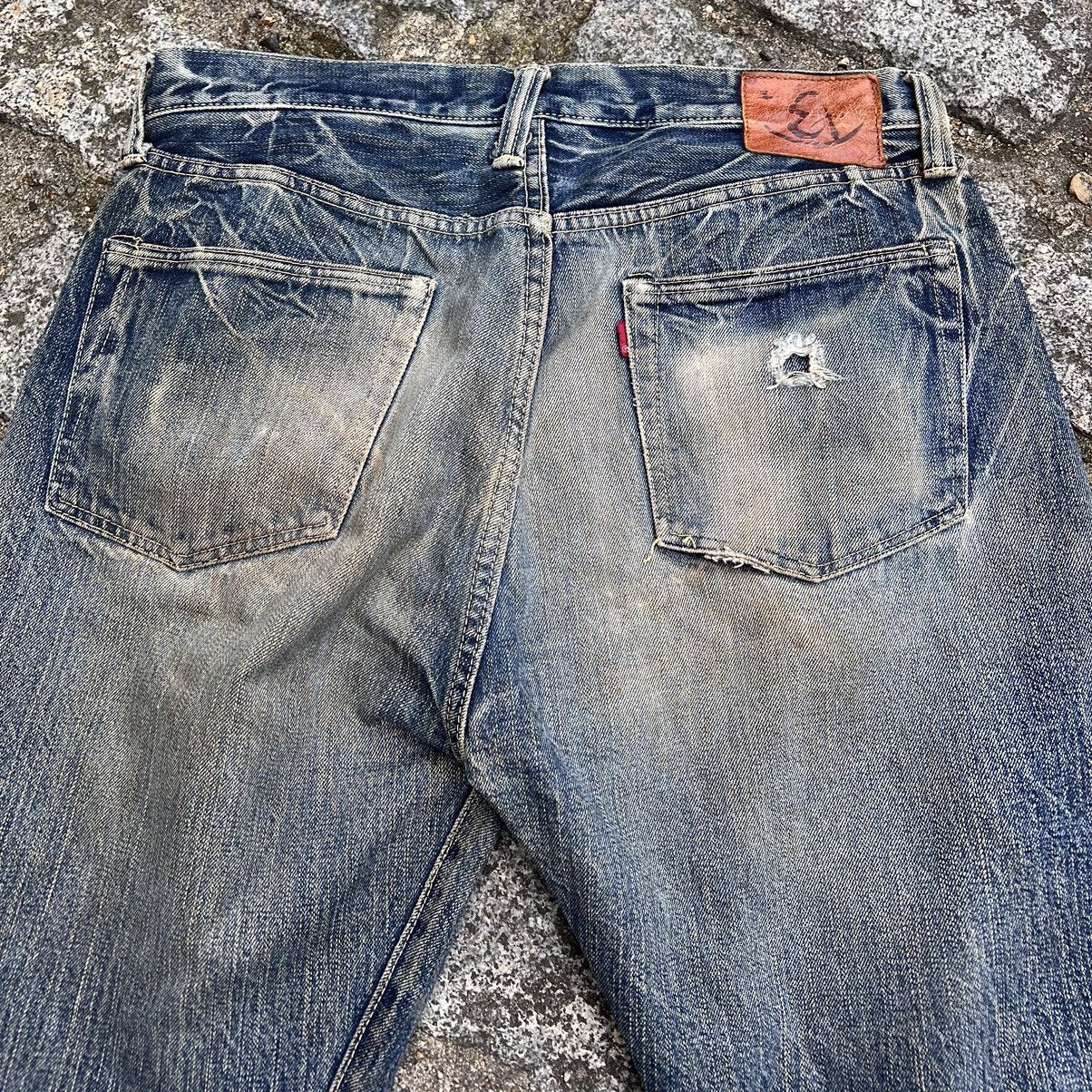 Eternal Japanese Selvedge Denim 10-Year Naturally Faded Vintage Size US 33 - 8 Thumbnail