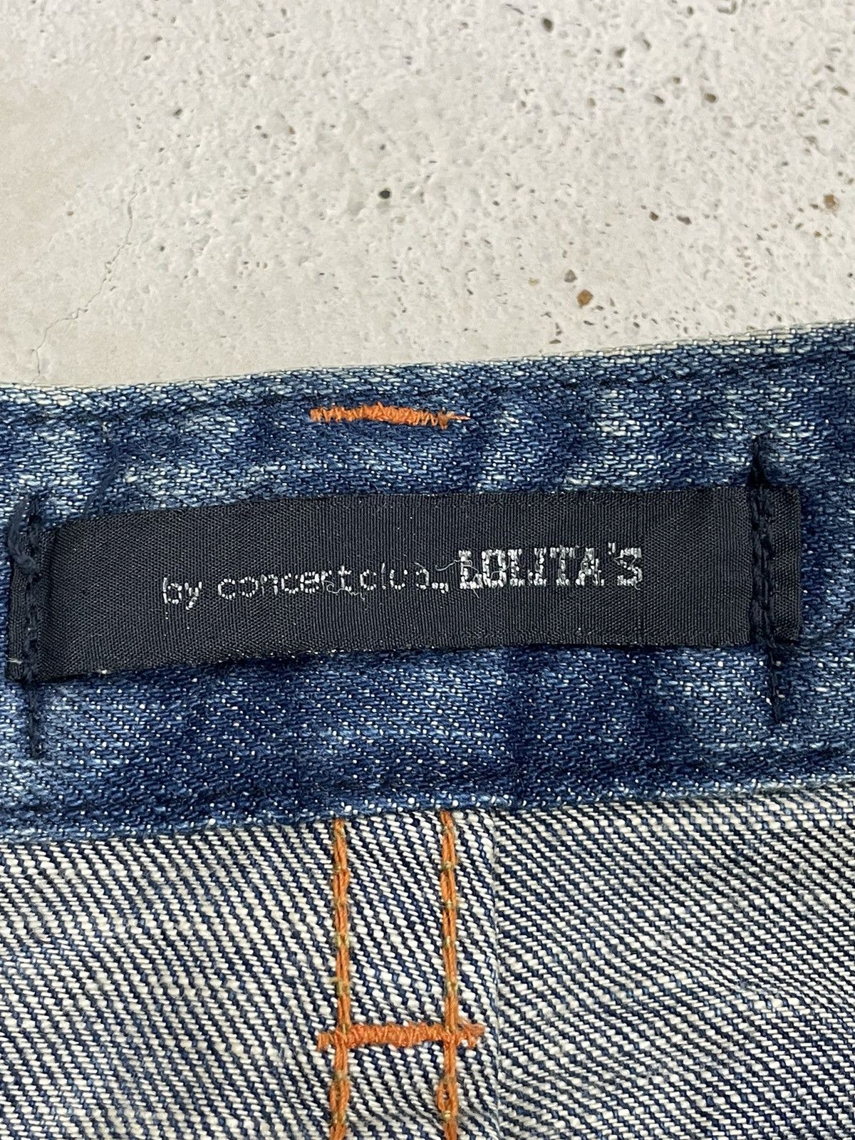Designer Lolita Wide Leg Muddy Embroidery Studded Flare Denim Pants Size US 26 / EU 42 - 20 Thumbnail
