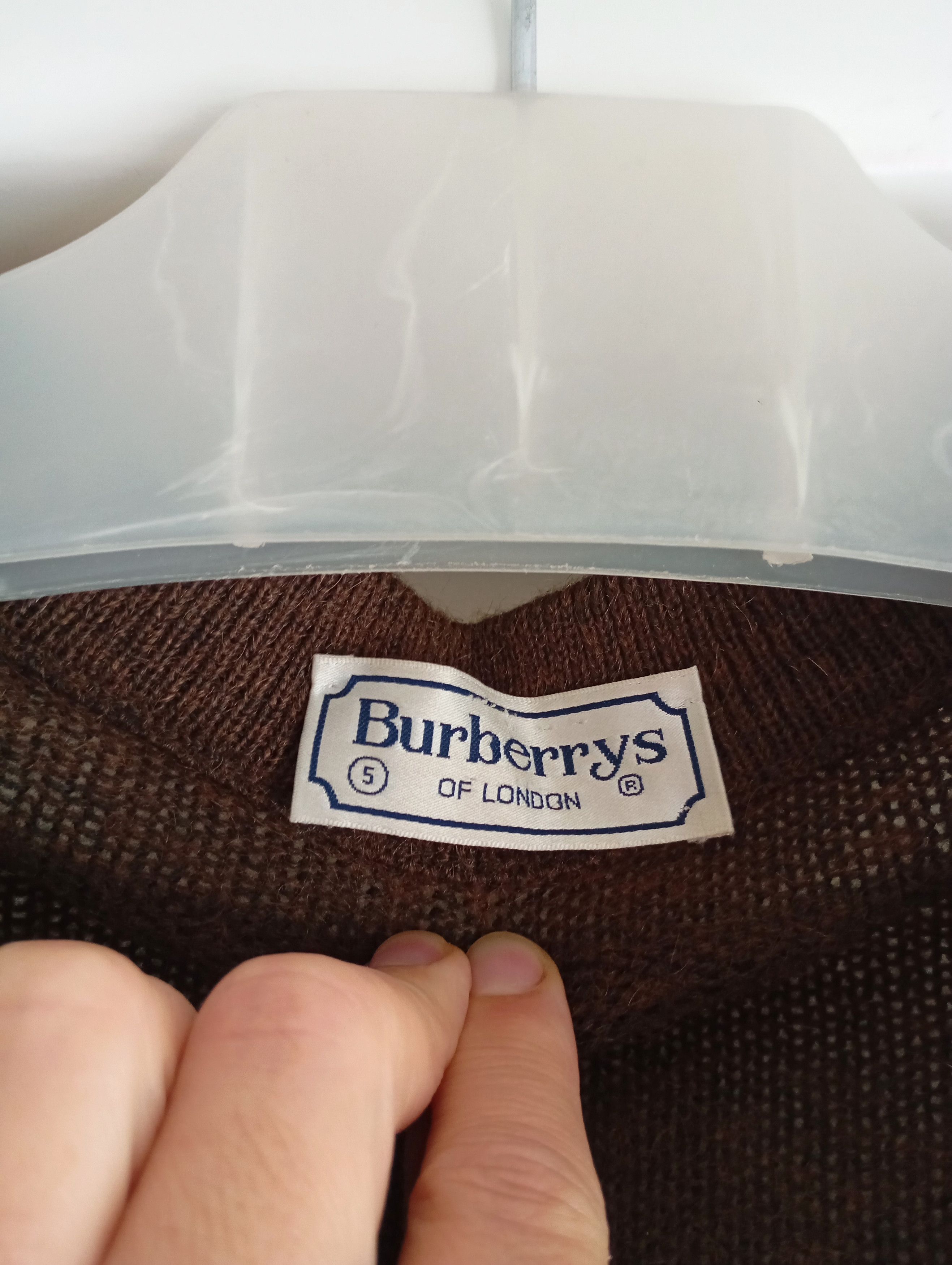 Burberry Burberrys 90s Button Down Brown Vintage Cardigan Size US L / EU 52-54 / 3 - 8 Thumbnail
