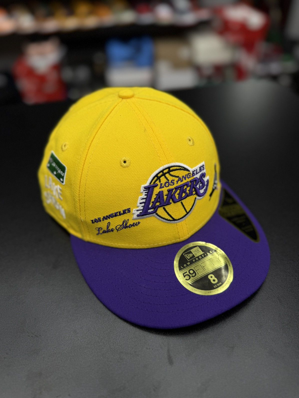 New Era New ERA Size 8 Fitted Hat Lakers Yellow Purple Size ONE SIZE - 1 Thumbnail