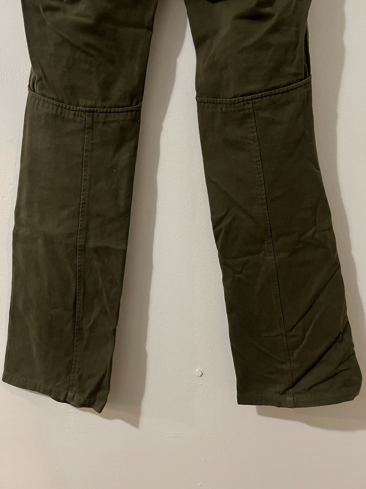 Miu Miu Miu Miu 90s Olive Green Paneled Trousers Size 30" / US 8 / IT 44 - 4 Thumbnail