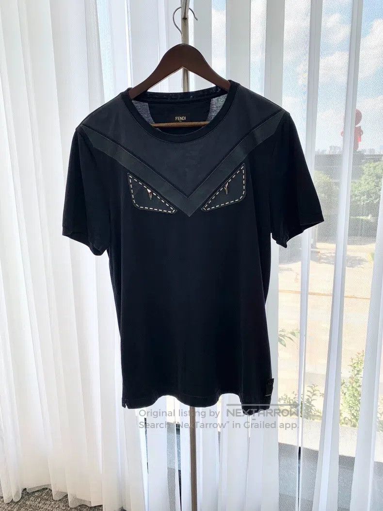 Fendi Fendi Little Monster Eye Patch Design Deep Blue Round Neck Size US M / EU 48-50 / 2 - 1 Thumbnail