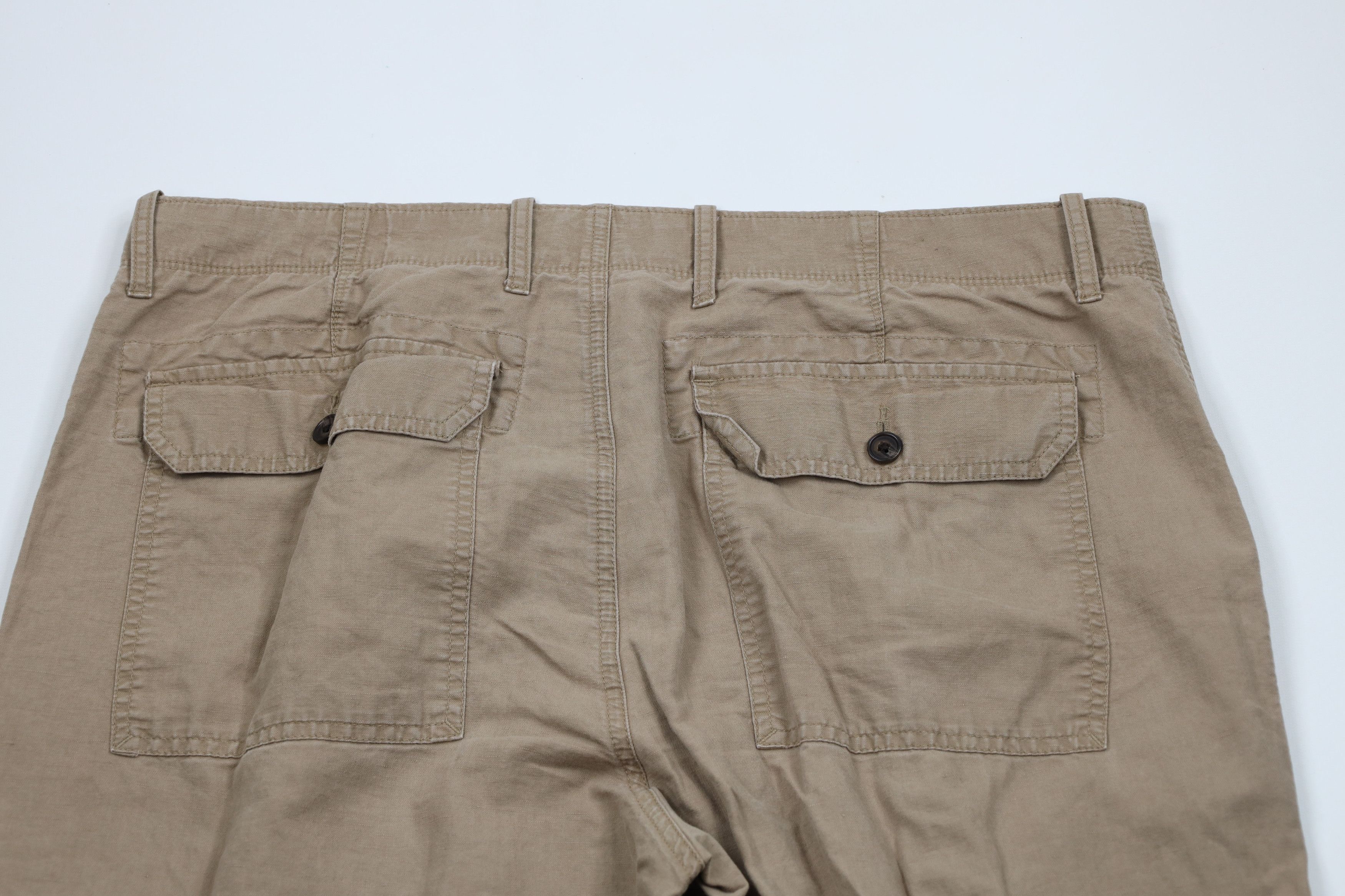 Banana Republic × Vintage Vintage Banana Republic Blend Wide Leg Harem Pants Beige Size US 36 / EU 52 - 9 Thumbnail