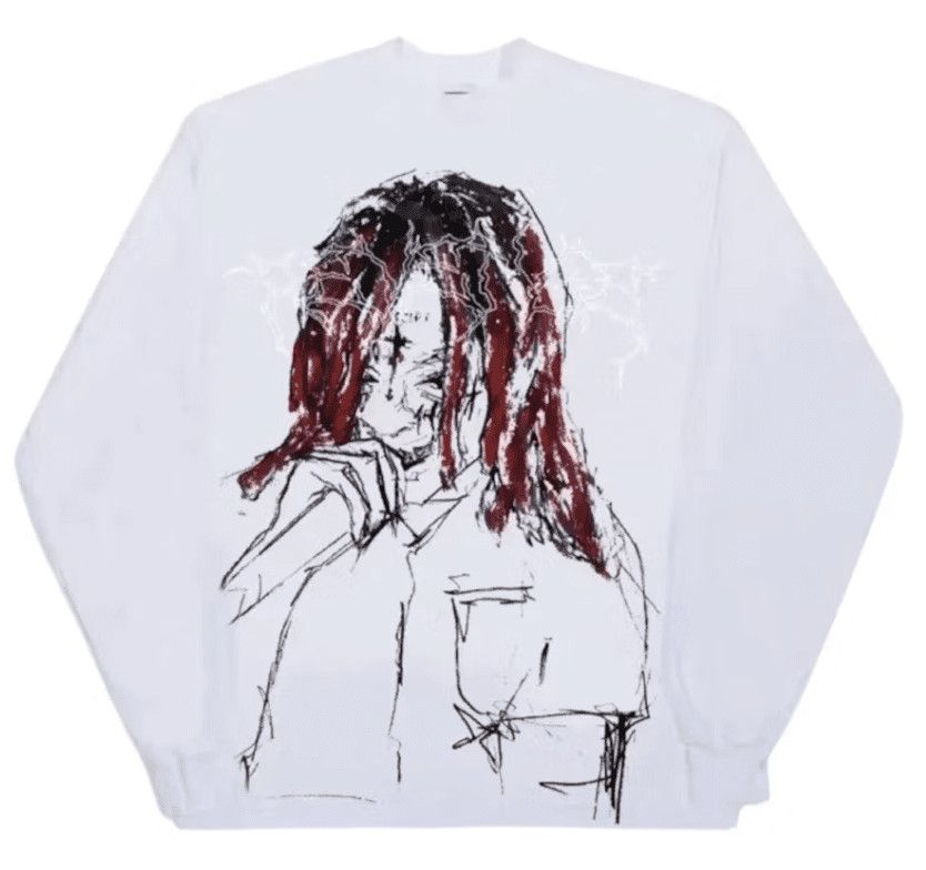 Revenge Trippie Redd Lightning LS White Tee Size US S / EU 44-46 / 1 - 1 Preview