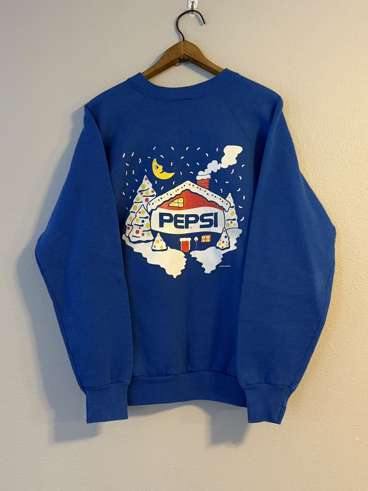 Pepsi vtg 90s pepsi snowy winter graphic crewneck Size US L / EU 52-54 / 3 - 1 Thumbnail