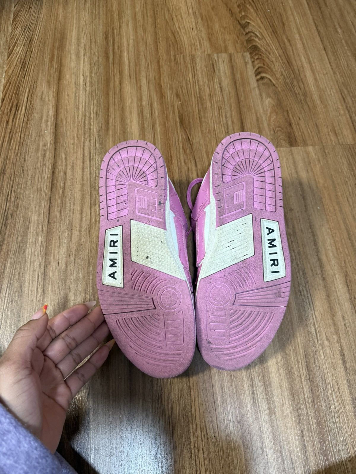 Amiri pink amiri bone sneakers Size US 10 / EU 43 - 7 Thumbnail