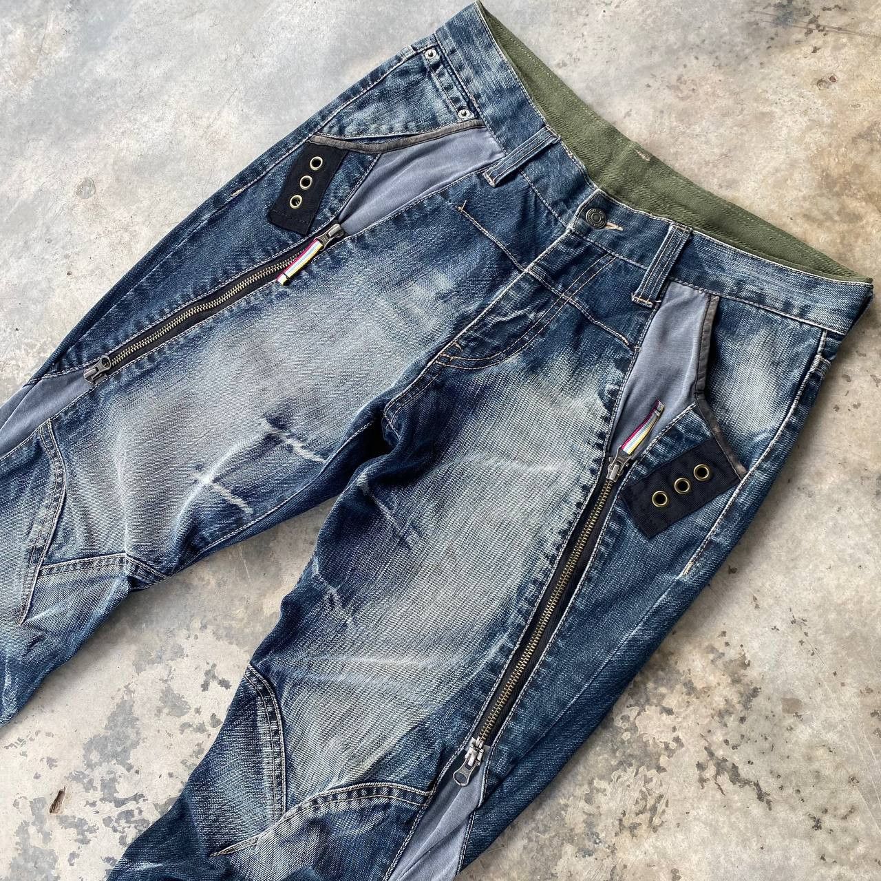 PPFM PPFM BONDAGE FADED WASH GHOSTCLAW MARK SPIRAL KNEE Size US 30 / EU 46 - 3 Thumbnail
