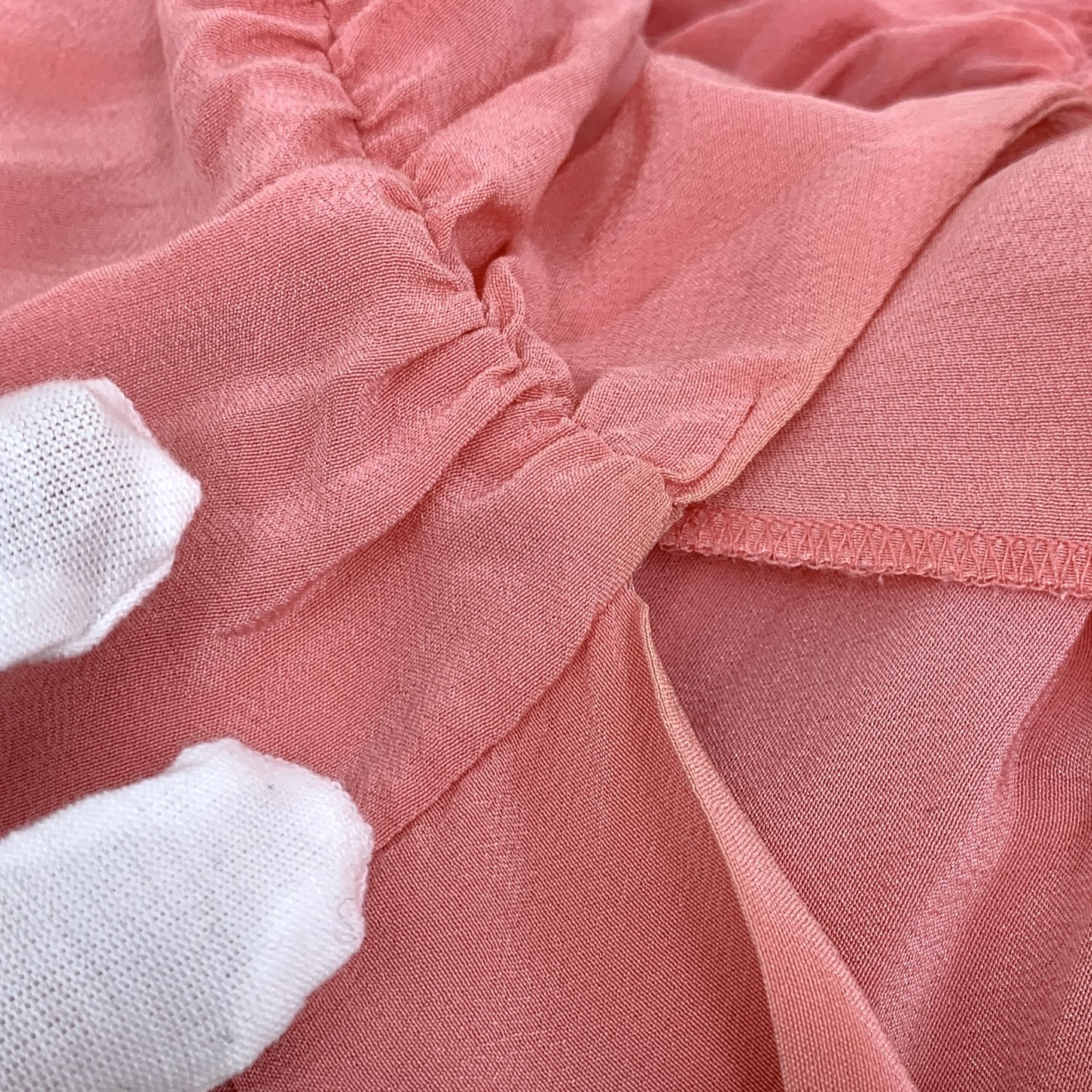 Miu Miu Miu Miu Dress Pink Gathered Dress (Size 36/XS) Size XS / US 0-2 / IT 36-38 - 4 Thumbnail