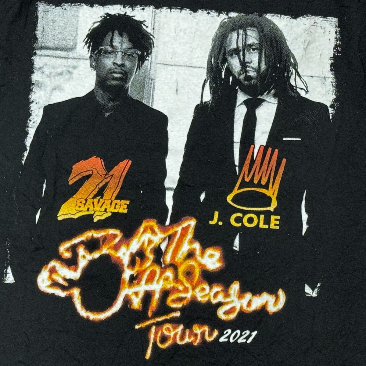 21 Savage × Band Tees × J. Cole 21 Savage x J.Cole 2021 tour tee Size US L / EU 52-54 / 3 - 2 Thumbnail