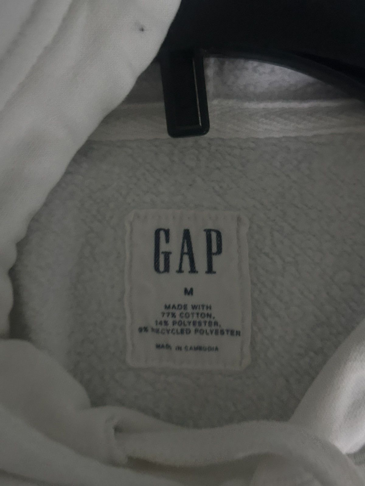 Gap White gap hoodie Size US M / EU 48-50 / 2 - 4 Thumbnail