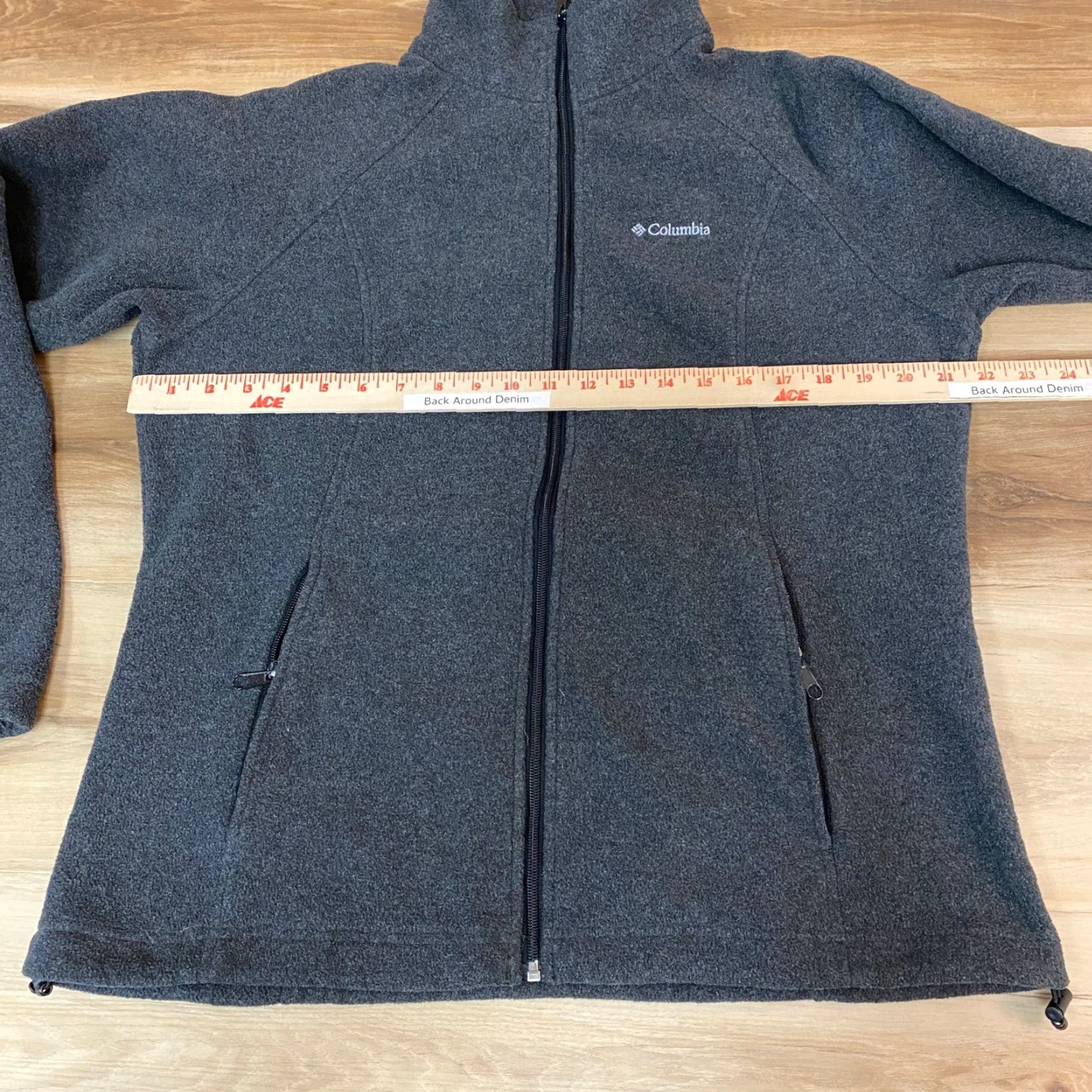 Vintage Columbia Jacket Womens XL Gray Full Zip Fleece Outdoor Activewear Lightweight Breathing Moisture Wicking Quick Dry Zipbed Pockets Logo Size XL / US 12-14 / IT 48-50 - 6 Thumbnail