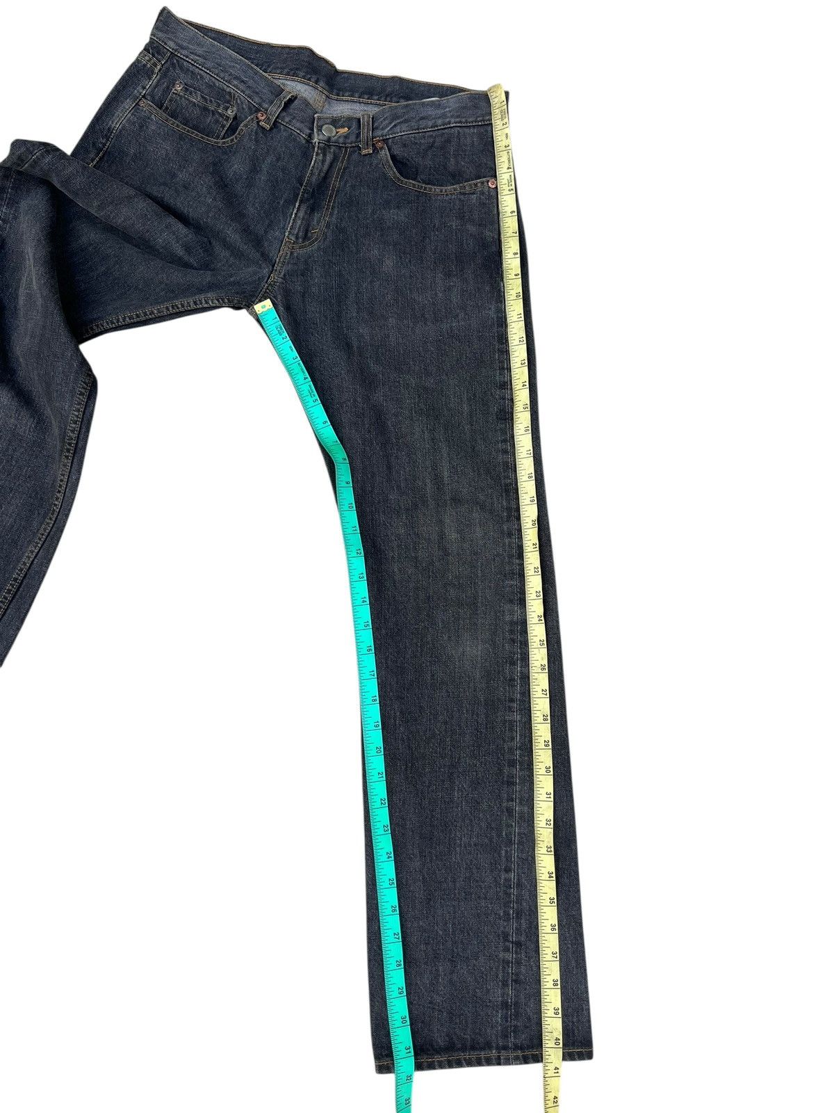 Comme des Garcons Homme 2005 CDGH AD2005 Black Denim Selvedge Jeans Size US 32 / EU 48 - 6 Thumbnail