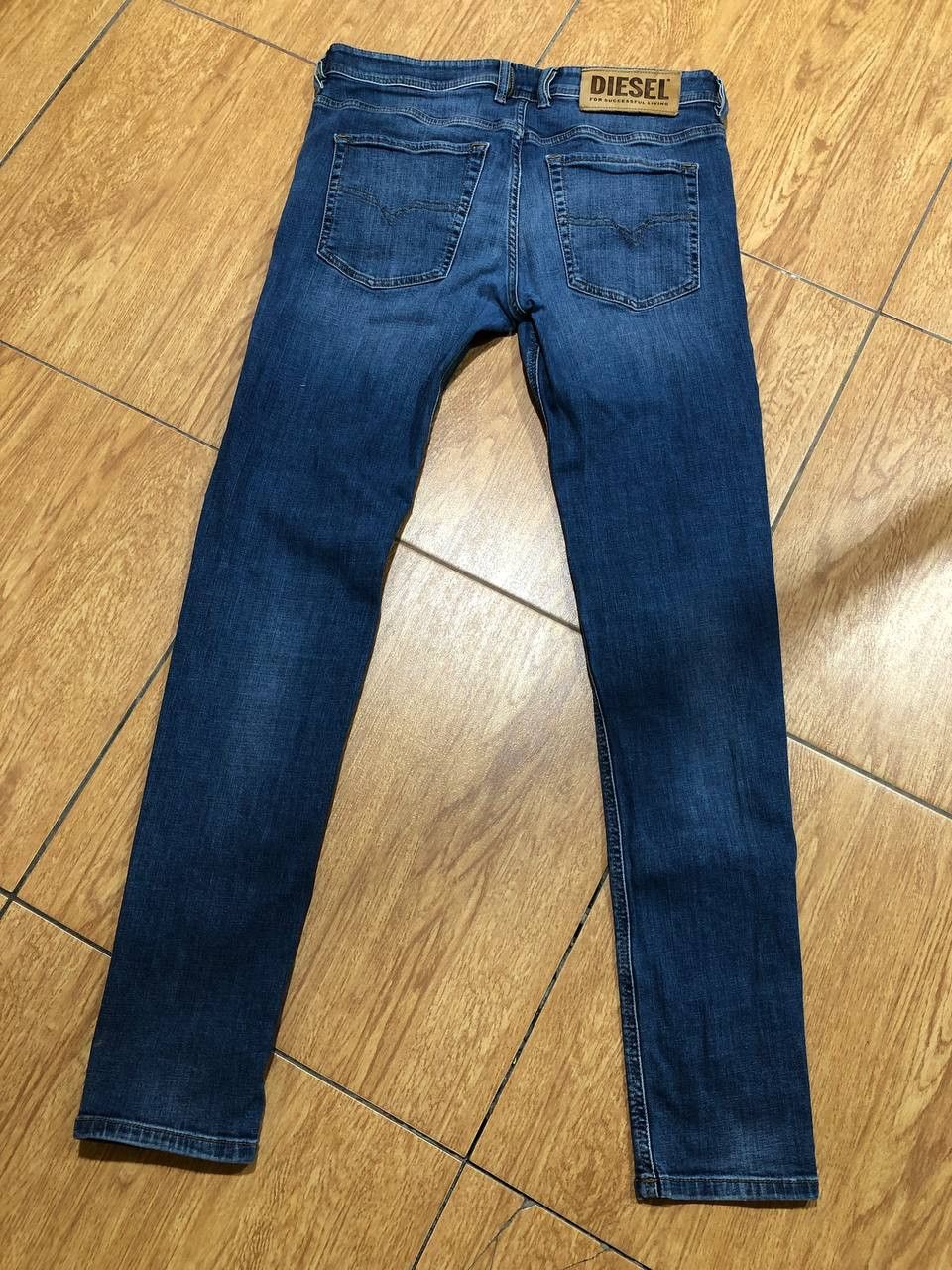 Diesel Diesel Sleenker Men Skinny Blue Denim Jeans Size US 32 / EU 48 - 11 Thumbnail