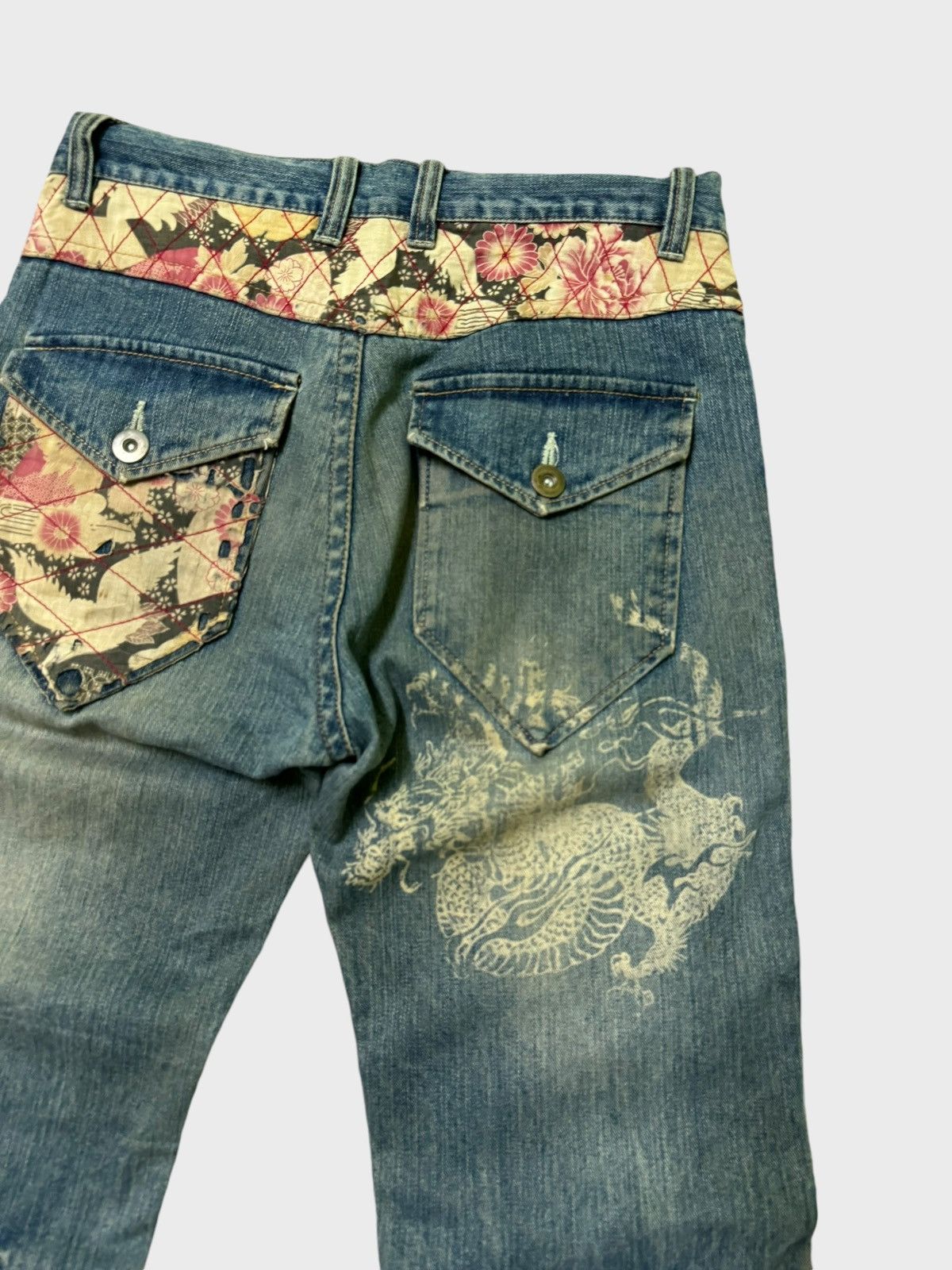 Japanese Brand Japan Classic Dragon Jeans Muddy Wash Karakuri Tamashi Style Size US 30 / EU 46 - 11 Thumbnail