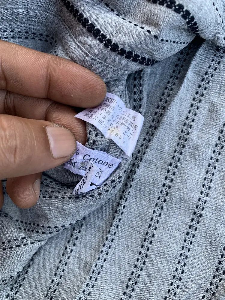 Givenchy 2000s Givenchy paris stitches stripe blue sapphire shirt Size US M / EU 48-50 / 2 - 14 Thumbnail