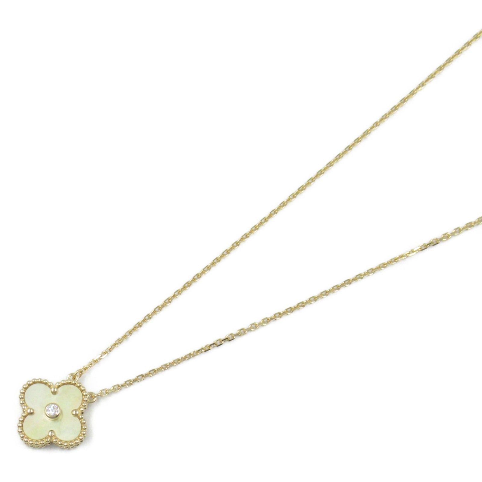 Van Cleef & Arpels Van Cleef Arpels Alhambra Necklace K18 (Yellow Gold) Diamond Clear Yellow Size ONE SIZE - 1 Thumbnail