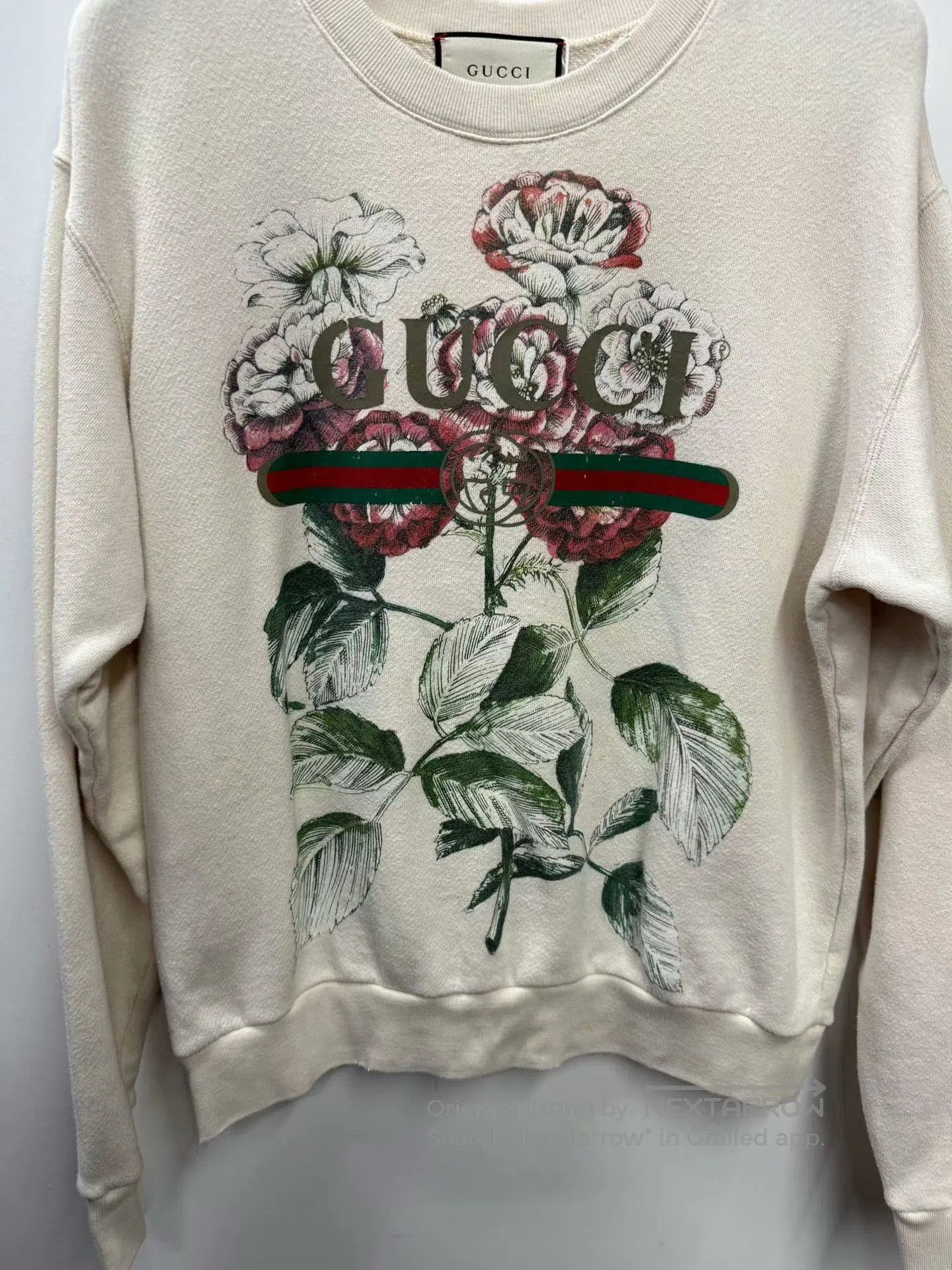 Gucci Gucci floral print distressed sweatshirt. Size S / US 4 / IT 40 - 3 Thumbnail