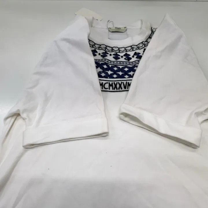 Fendi Fendi SS21 Cotton Printed Short Sleeve T-Shirt -2508 Size S / US 4 / IT 40 - 6 Thumbnail