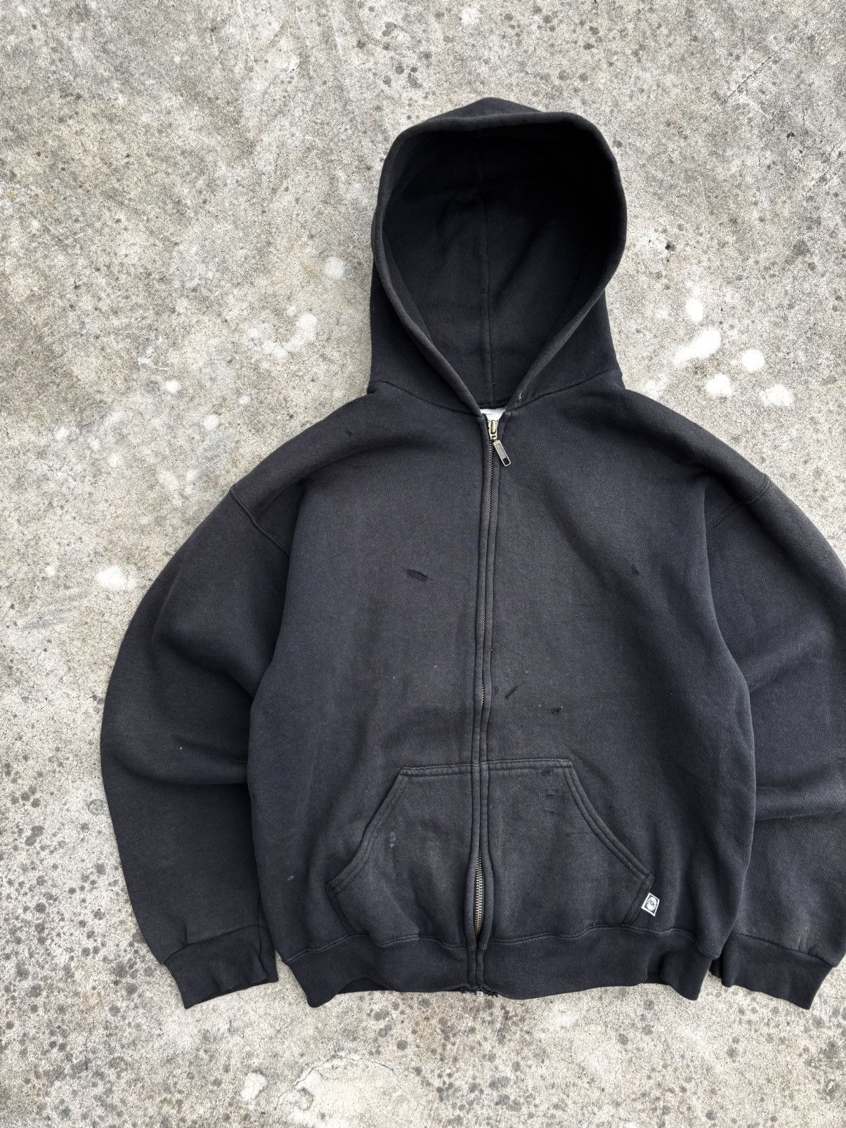 Vintage Thrashed Distressed Discus Faded Zip Hoodie Size US M / EU 48-50 / 2 - 7 Thumbnail