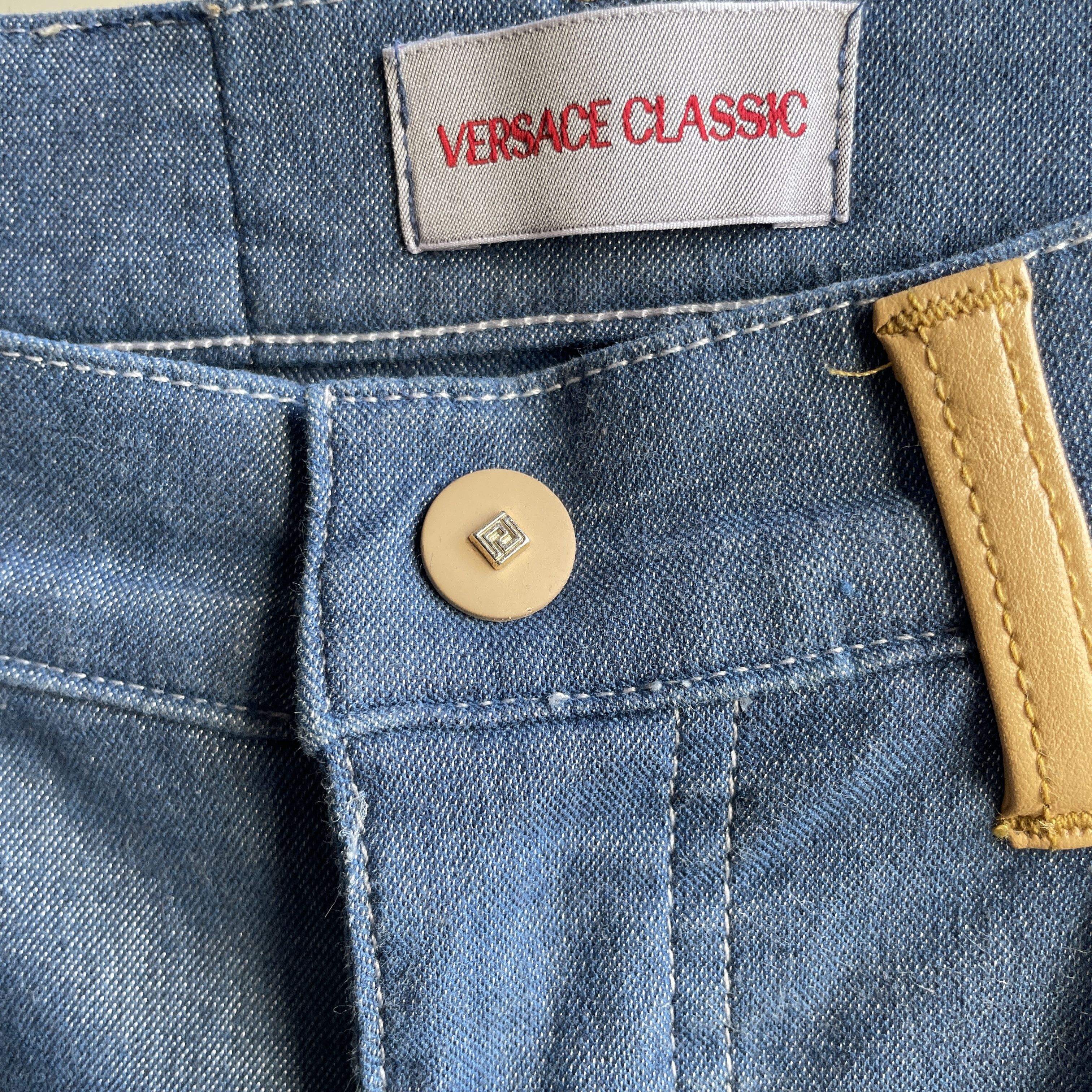 Versace Versace Classic Vintage Womens Bootcut Denim Pants Size 29 Size 29" - 6 Thumbnail