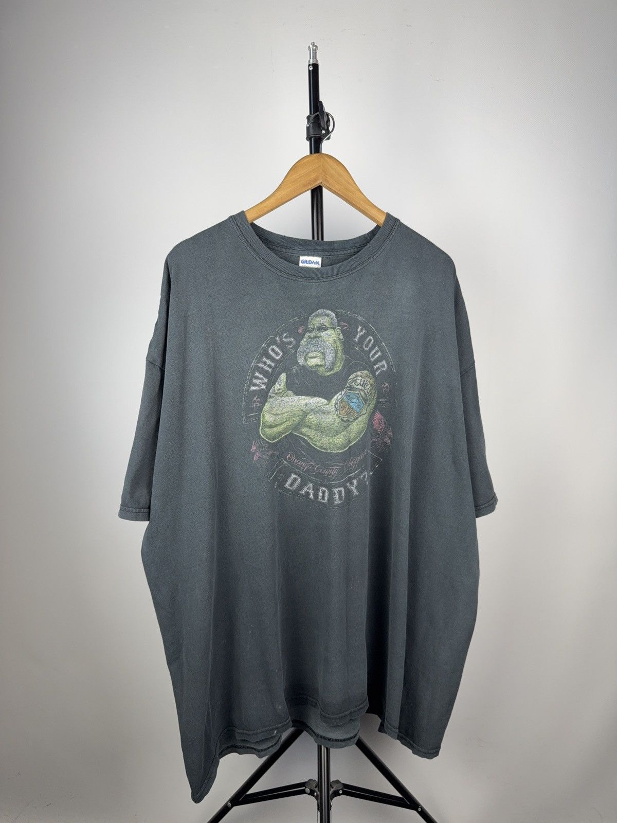 Harley Davidson 00s Who’s Your Daddy Hulk Tee Gildan 3XL Funny Graphic Size US XXL / EU 58 / 5 - 1 Thumbnail