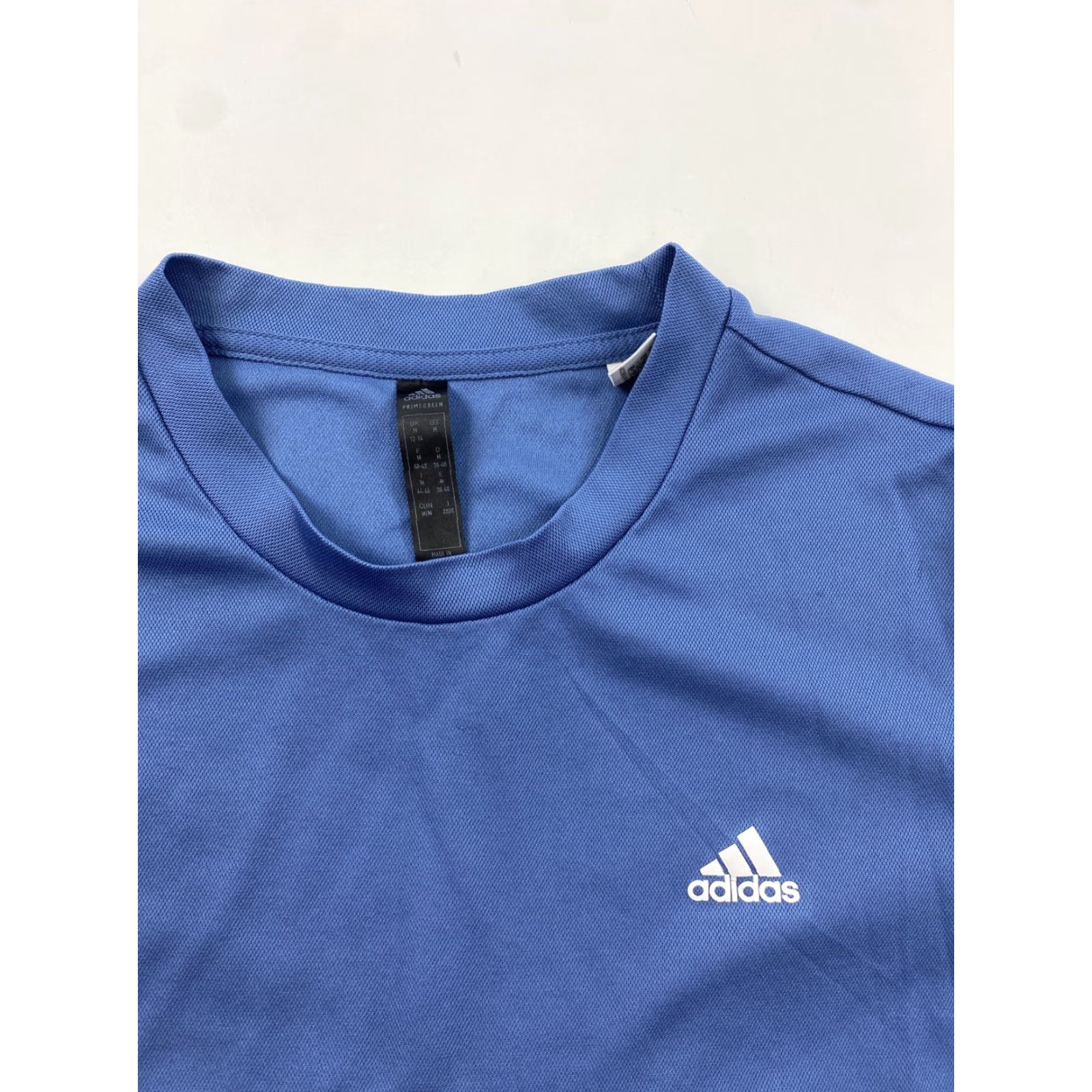 Adidas Adidas Athletic Shirt Women M Blue T-Shirt Short Sleeve Breathable Activewear Running Gym Training Cross Training Regular Womens Size M / US 6-8 / IT 42-44 - 2 Thumbnail