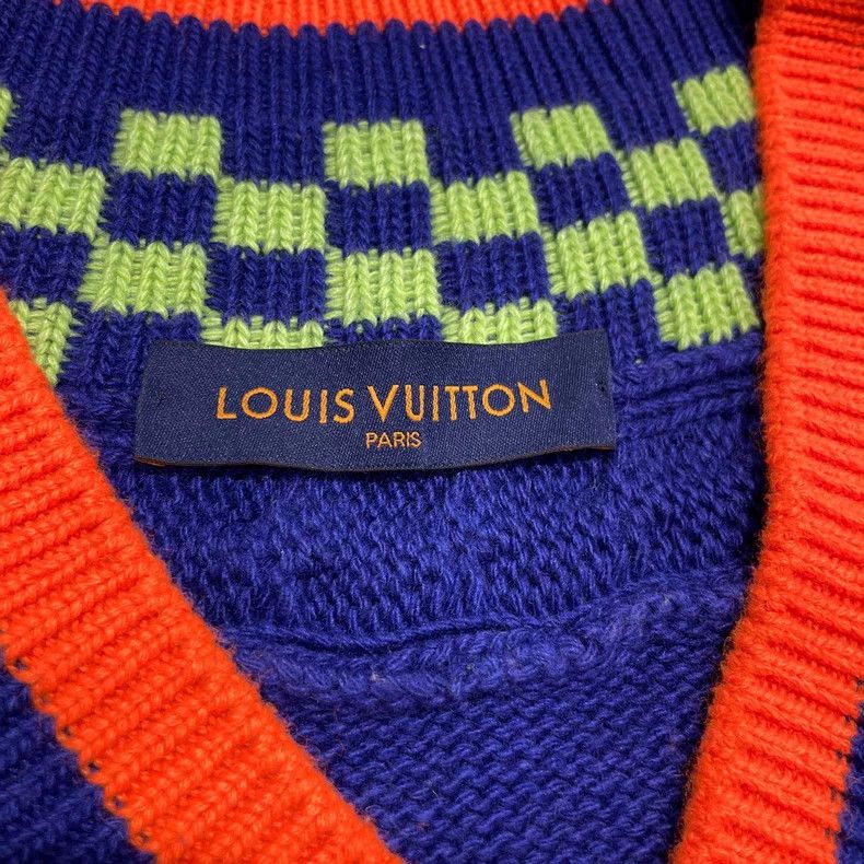 Louis Vuitton Louis Vuitton Arm logo jacquard sweater Size US L / EU 52-54 / 3 - 2 Thumbnail