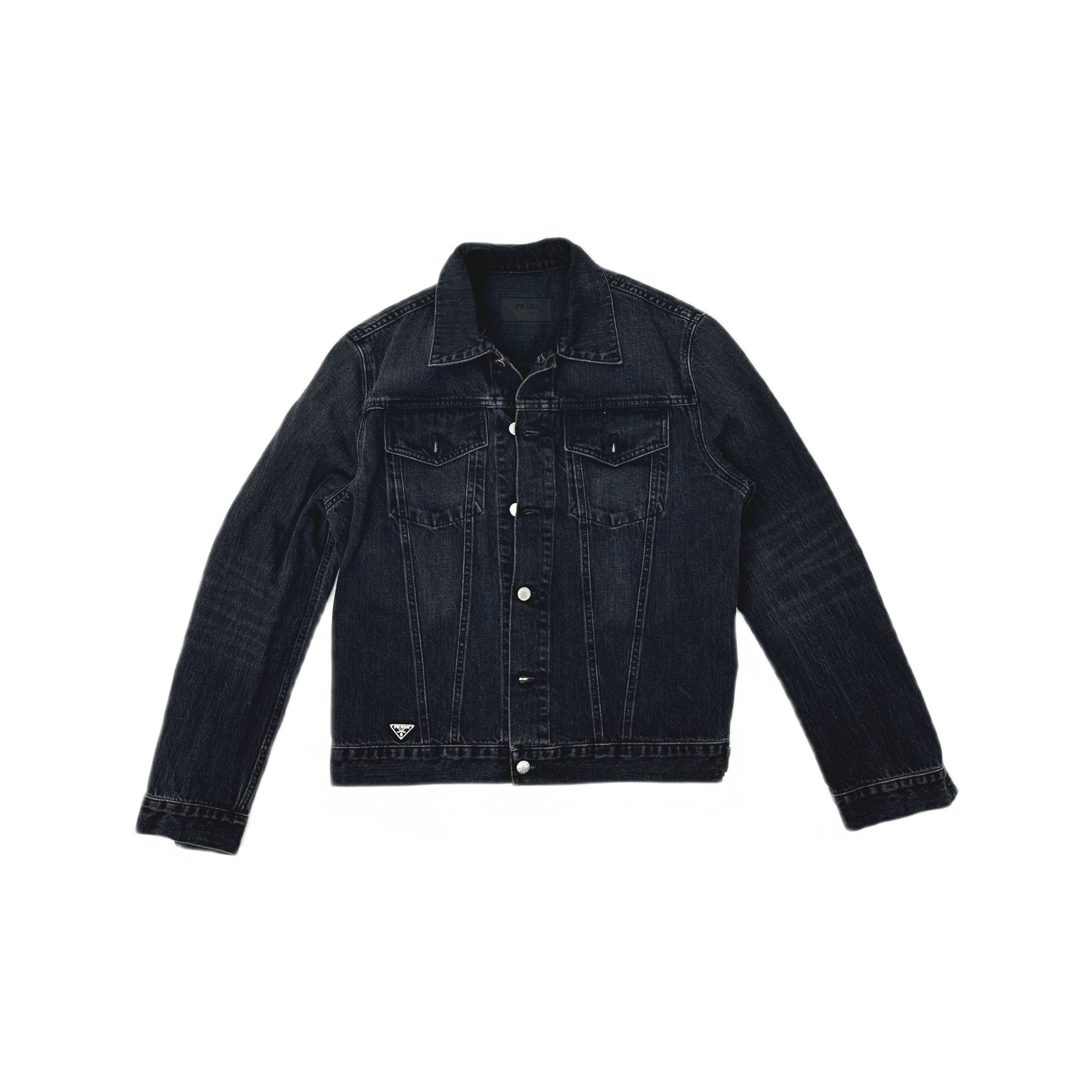 Prada Prada Logo Patch Denim Jacket Size M Size US M / EU 48-50 / 2 - 1 Thumbnail