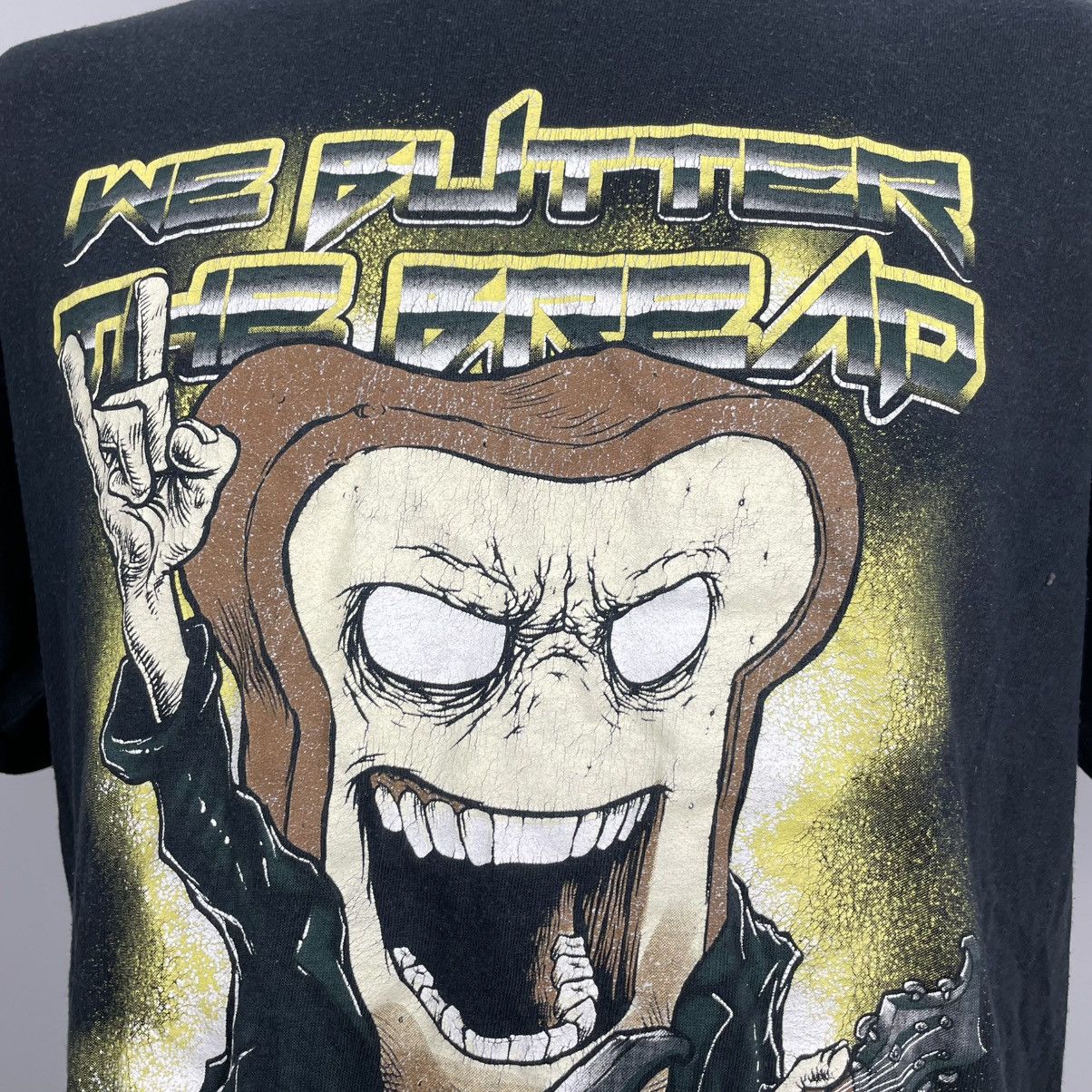 Gildan × Vintage Vintage 00’S we butter the bread with butter T-shirt Size US L / EU 52-54 / 3 - 8 Thumbnail