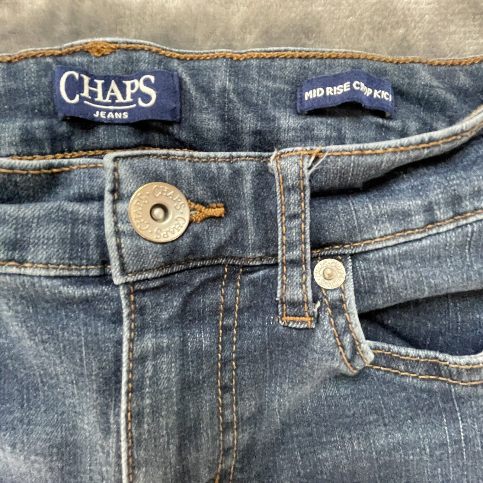 Chaps Chaps Jeans Womens 6 Mid Rise Crop Medium Wash Size 28" / US 6 / IT 42 - 2 Thumbnail