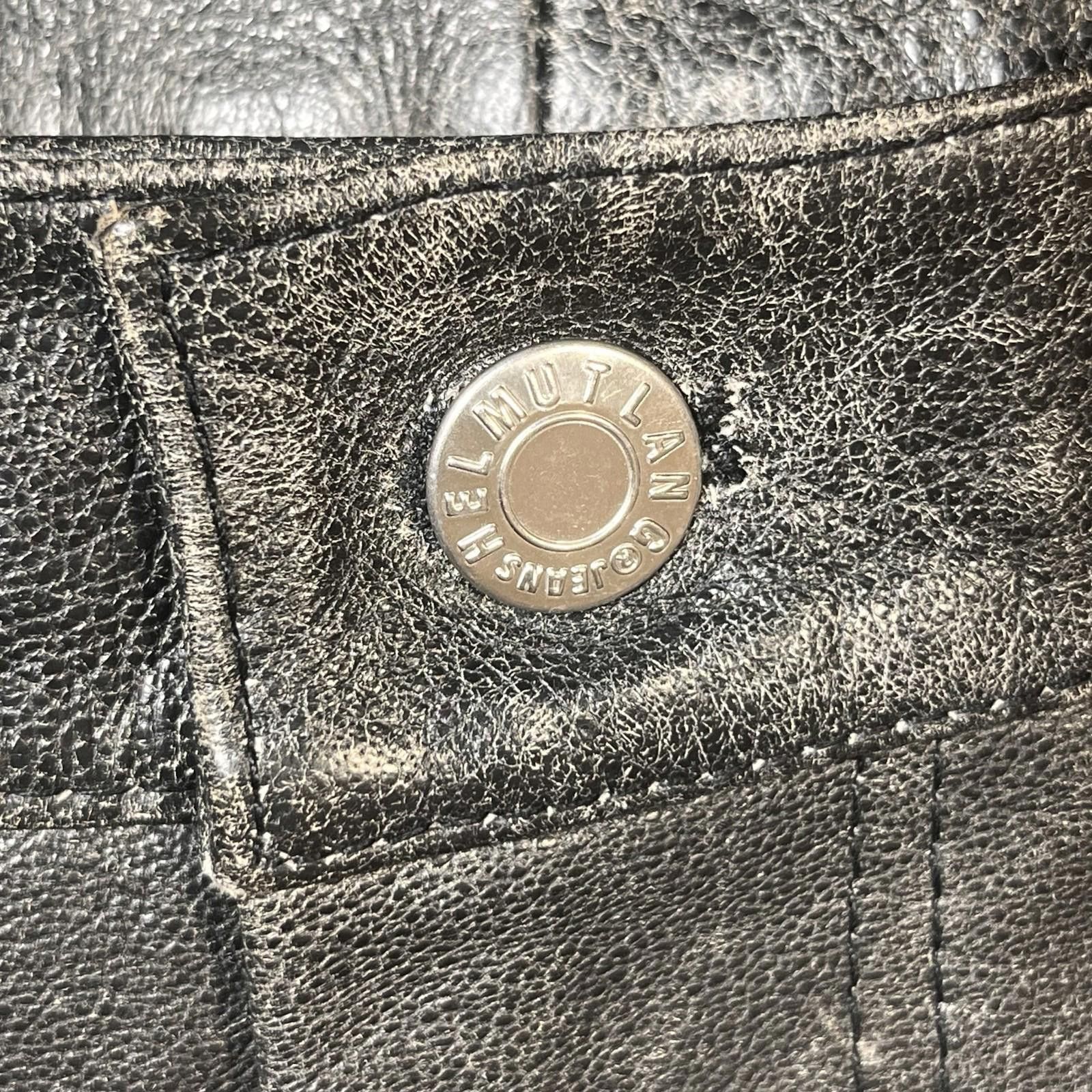 Helmut Lang Helmut Lang LTHR Carpenter Black 34 Size US 34 / EU 50 - 9 Thumbnail