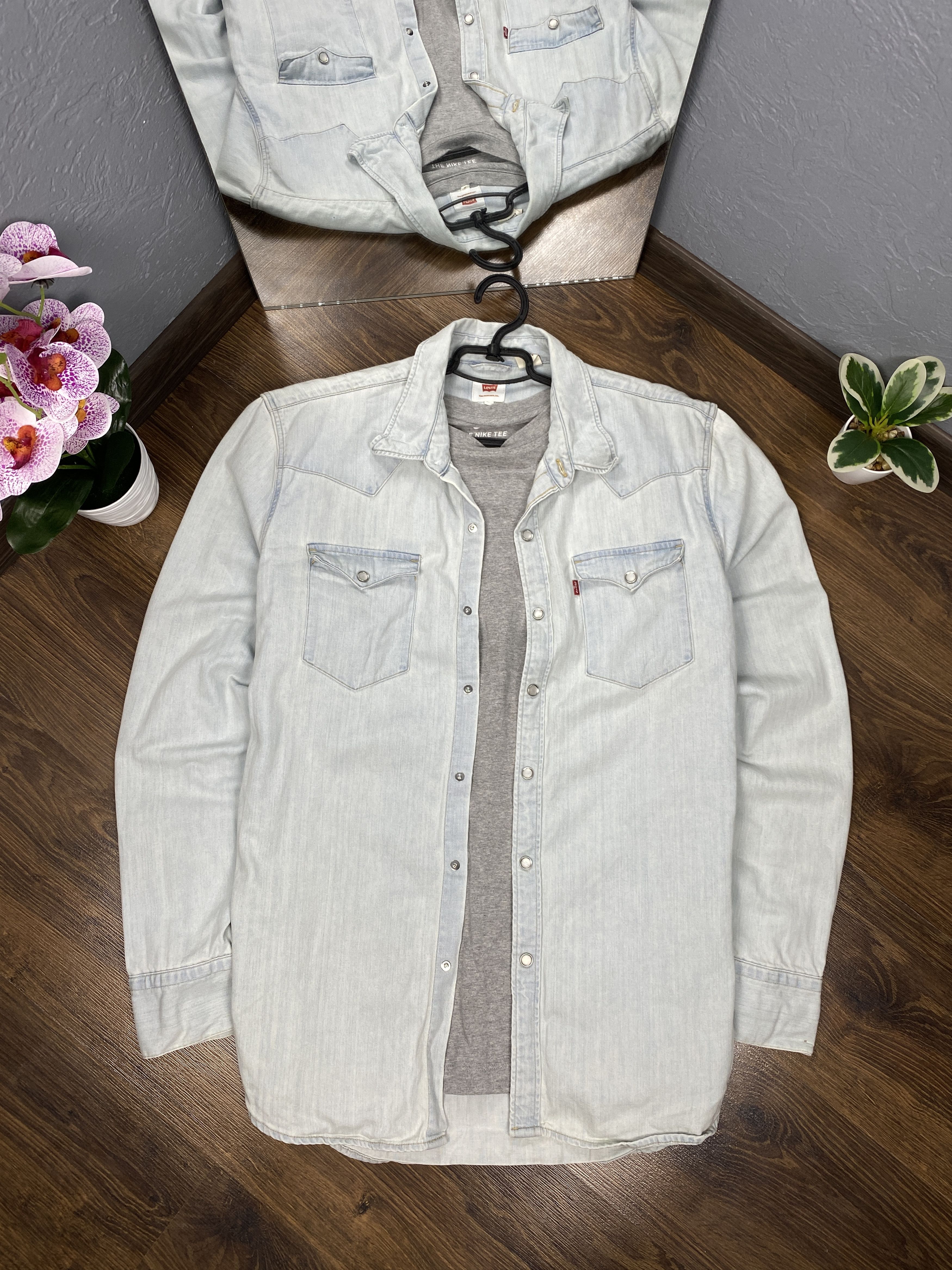 Levi's × Levi's Vintage Clothing Levi's Vintage Mens Denim Shirt Jeans Size US L / EU 52-54 / 3 - 1 Thumbnail