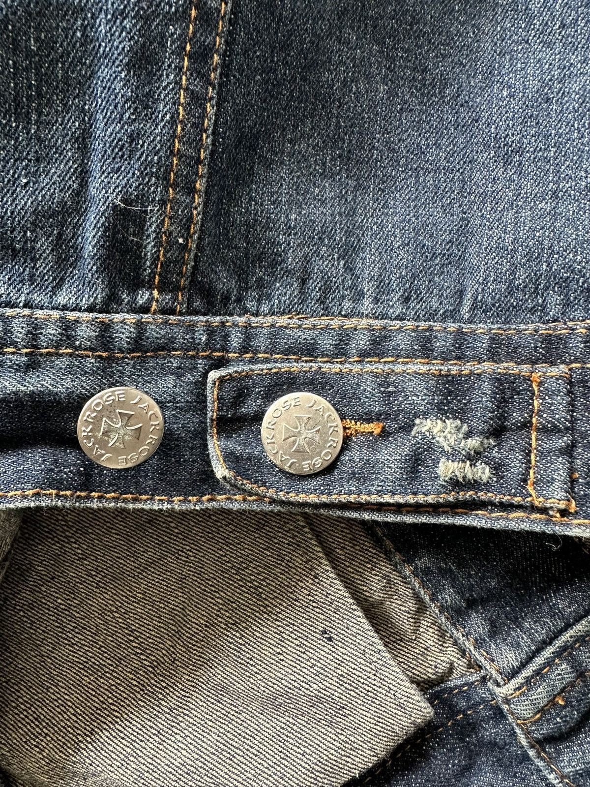 JACKROSE 00's JACKROSE trucker distressed denim jacket Size US M / EU 48-50 / 2 - 24 Thumbnail