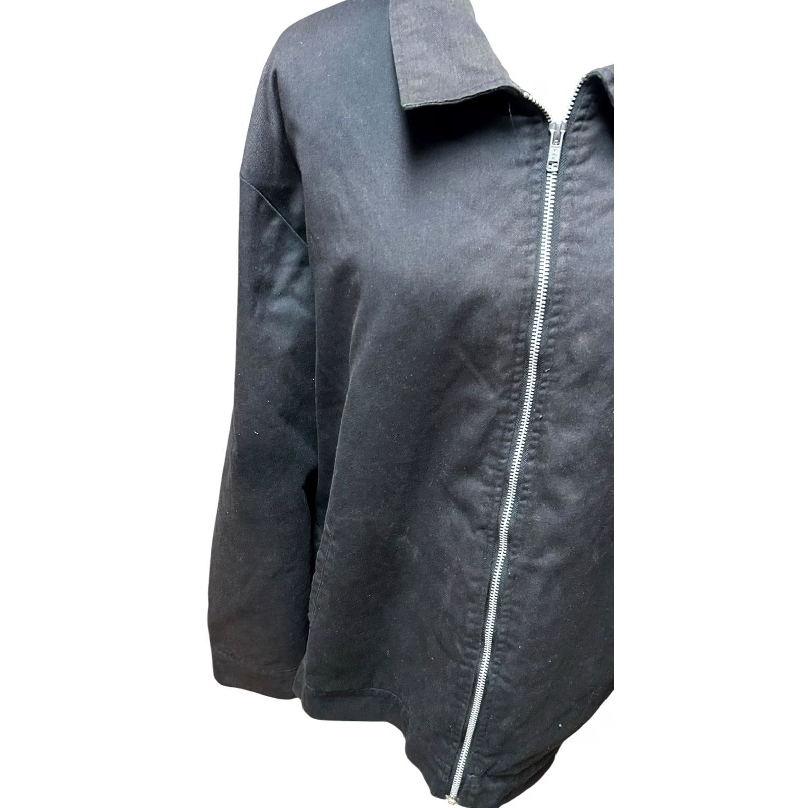 Vintage Hot Leathers Men's Polyester Motorcycle Jacket Burning Skull Size 3XL Black Size US XXL / EU 58 / 5 - 4 Thumbnail